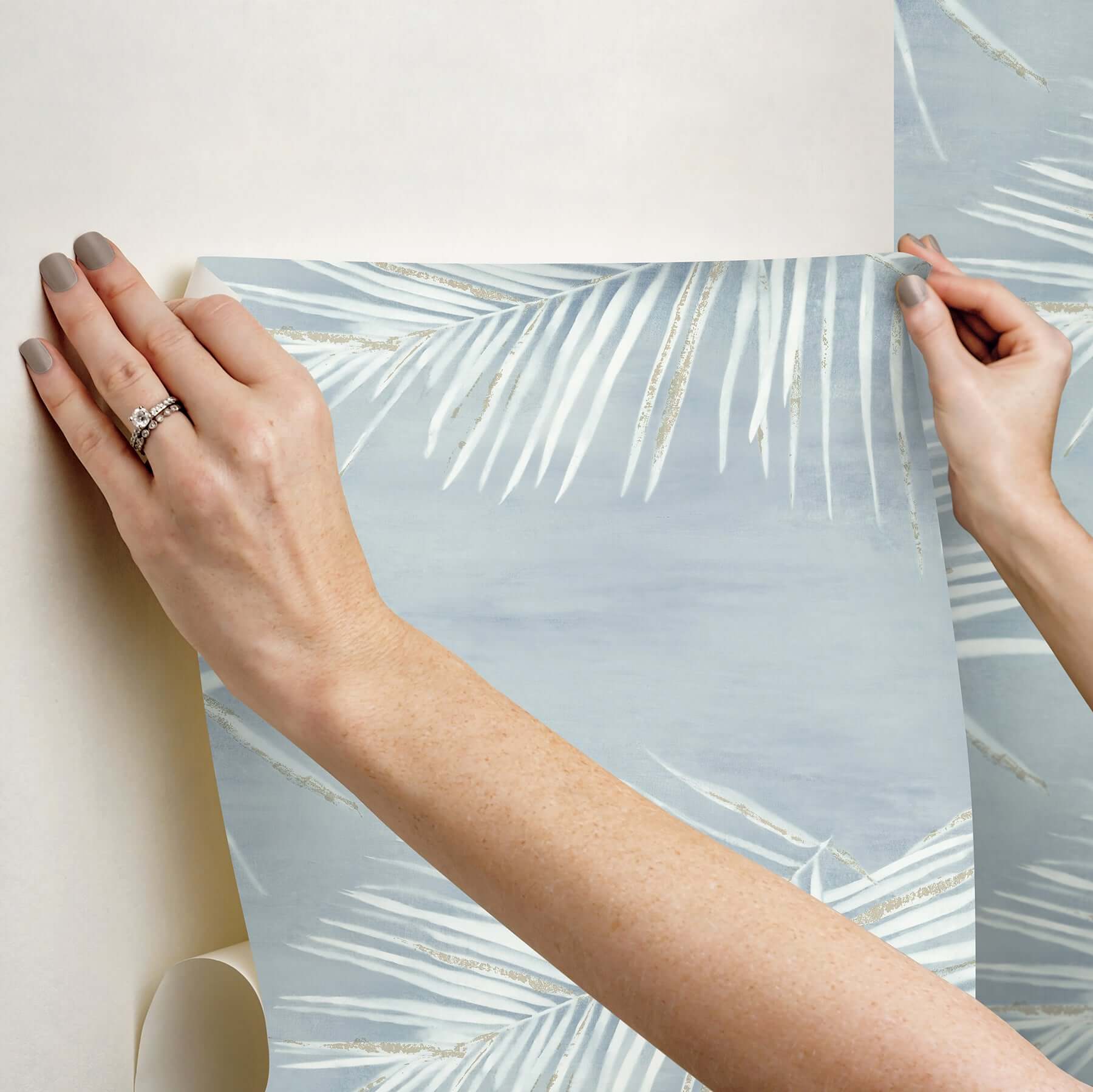 endless-summer-blue-peel-stick-wallpaper-york-wallcoverings-psw1554rl - York Wallcoverings Wallpaper