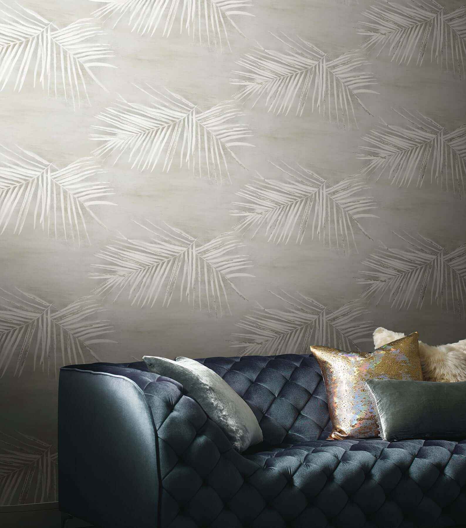 Endless Summer Grey Peel & Stick Wallpaper - York Wallcoverings - PSW1556RL - York Wallcoverings Wallpaper
