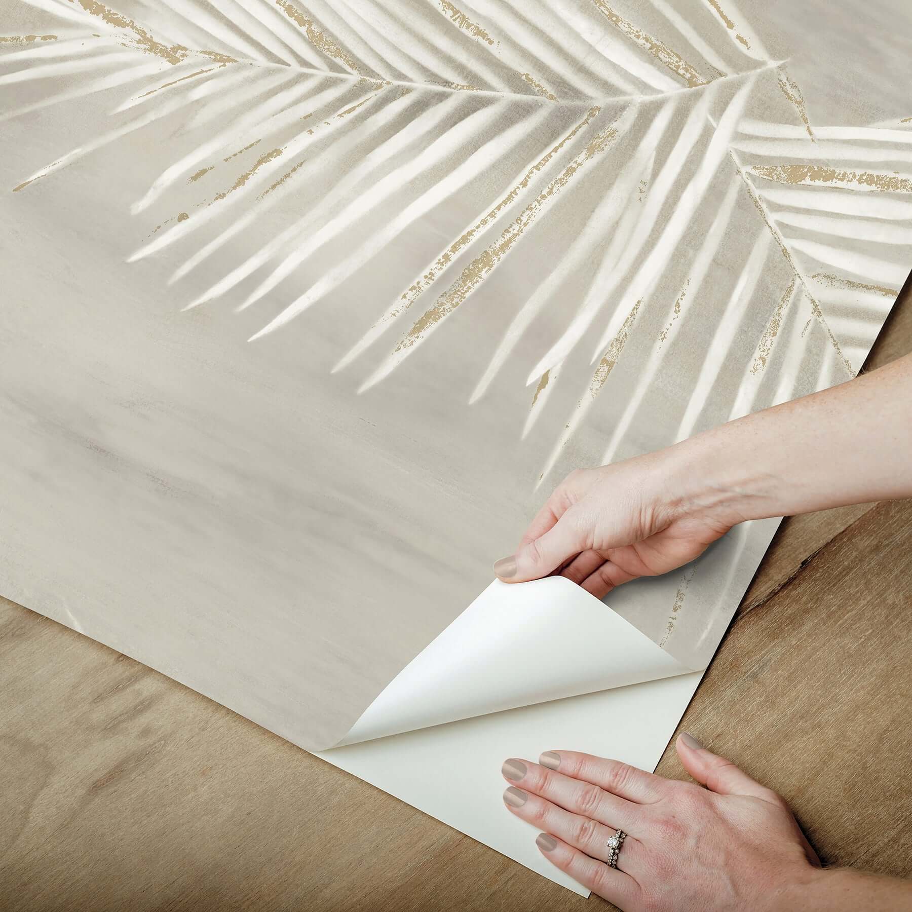 endless-summer-taupe-peel-stick-wallpaper-york-wallcoverings-psw1555rl - York Wallcoverings Wallpaper