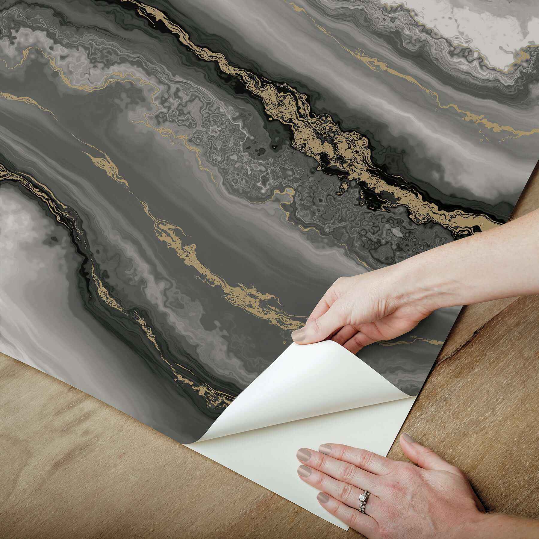 Shifting Sands Onyx Peel & Stick Wallpaper - York Wallcoverings - PSW1561RL - York Wallcoverings Wallpaper