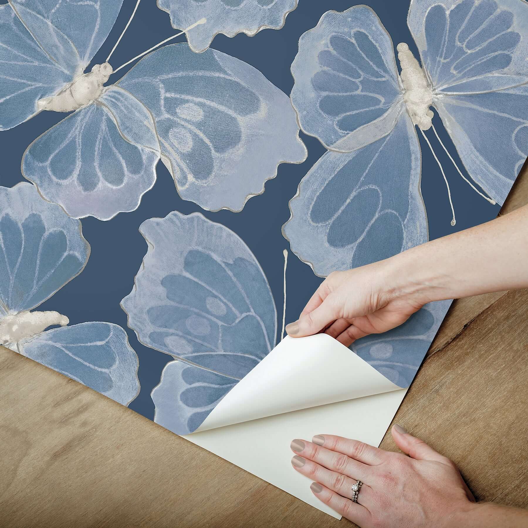 monarch-pewter-peel-stick-wallpaper-york-wallcoverings-psw1566rl - York Wallcoverings Wallpaper