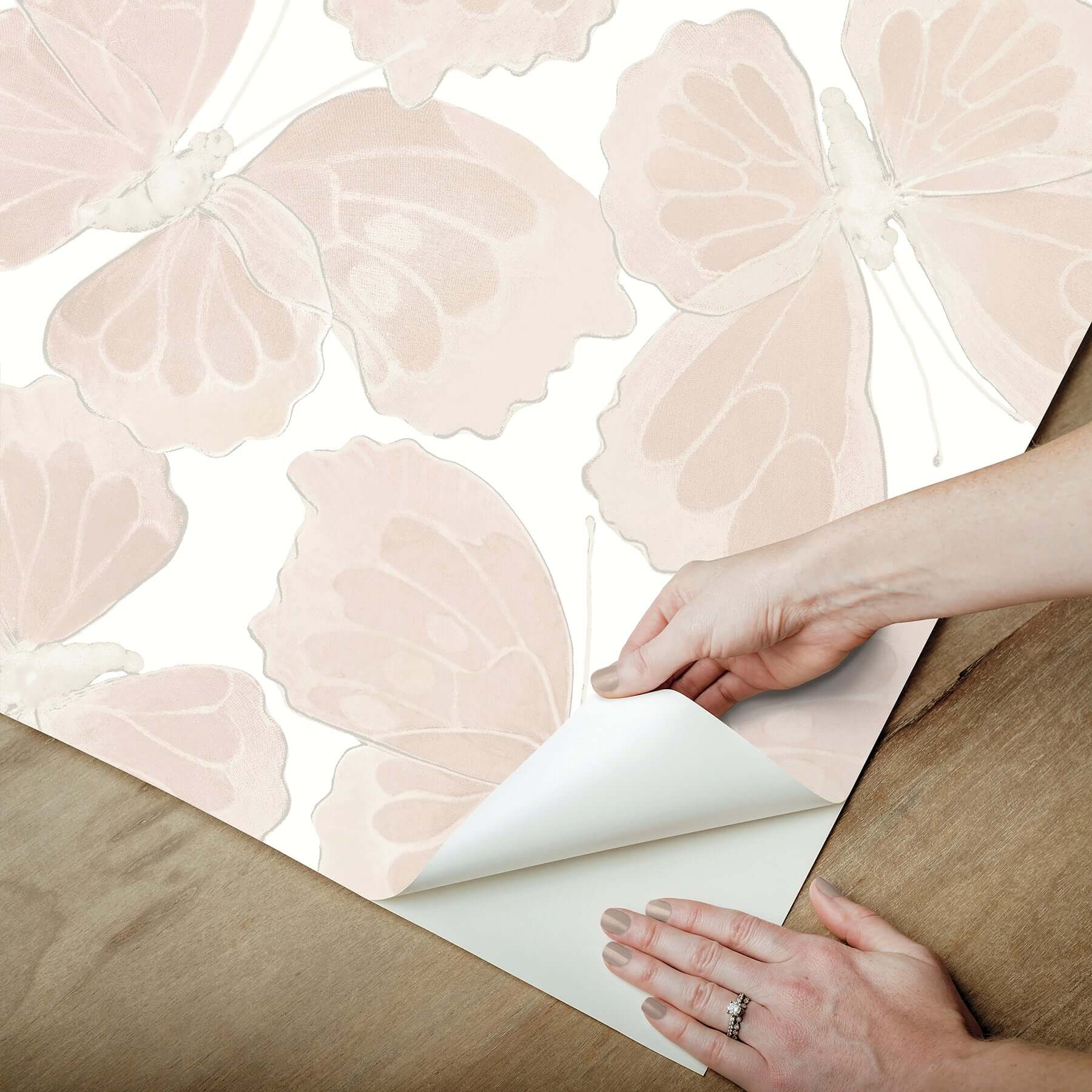 monarch-pink-peel-stick-wallpaper-york-wallcoverings-psw1567rl - York Wallcoverings Wallpaper
