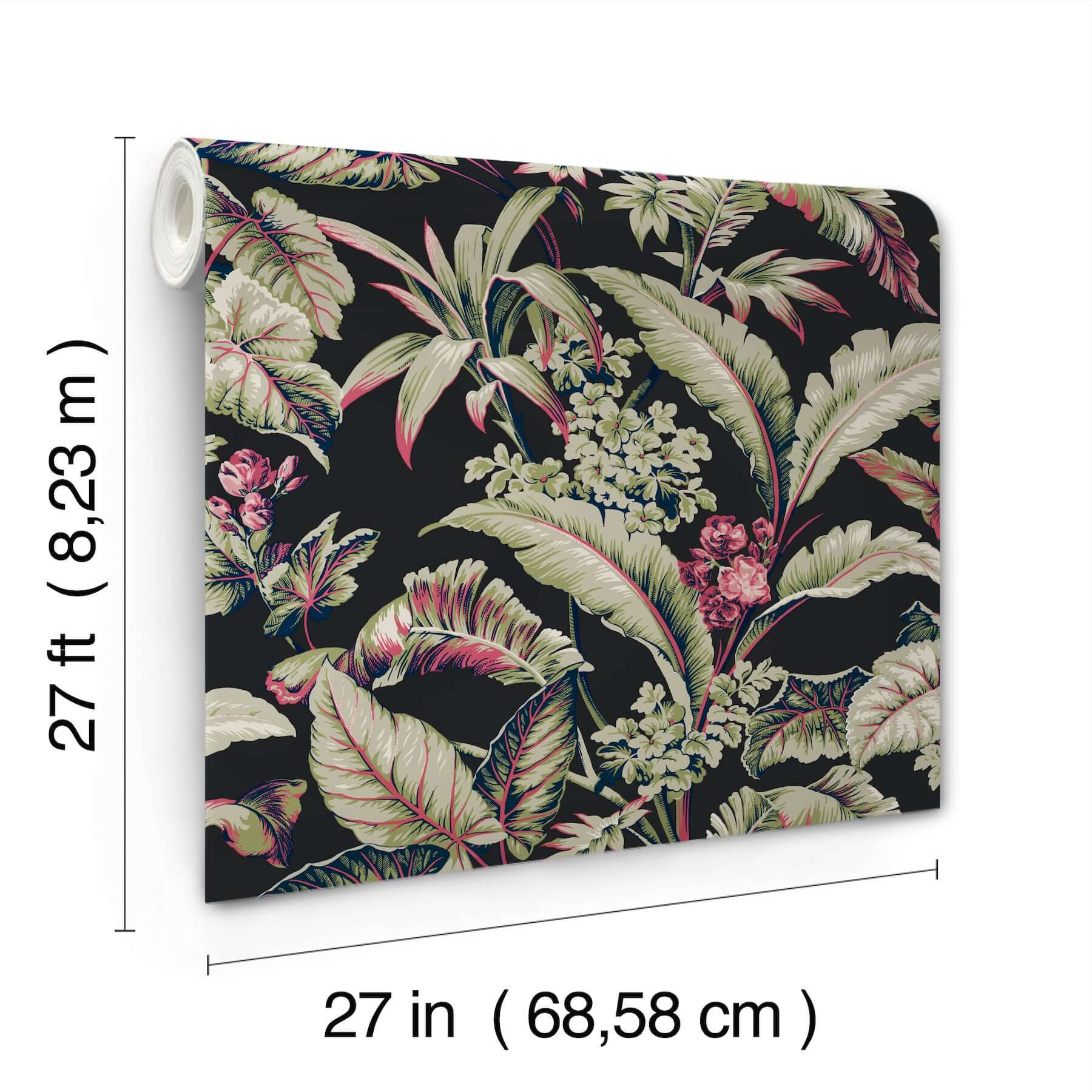 mystic-isle-black-wallpaper-york-wallcoverings-gt4504 - York Wallcoverings Wallpaper