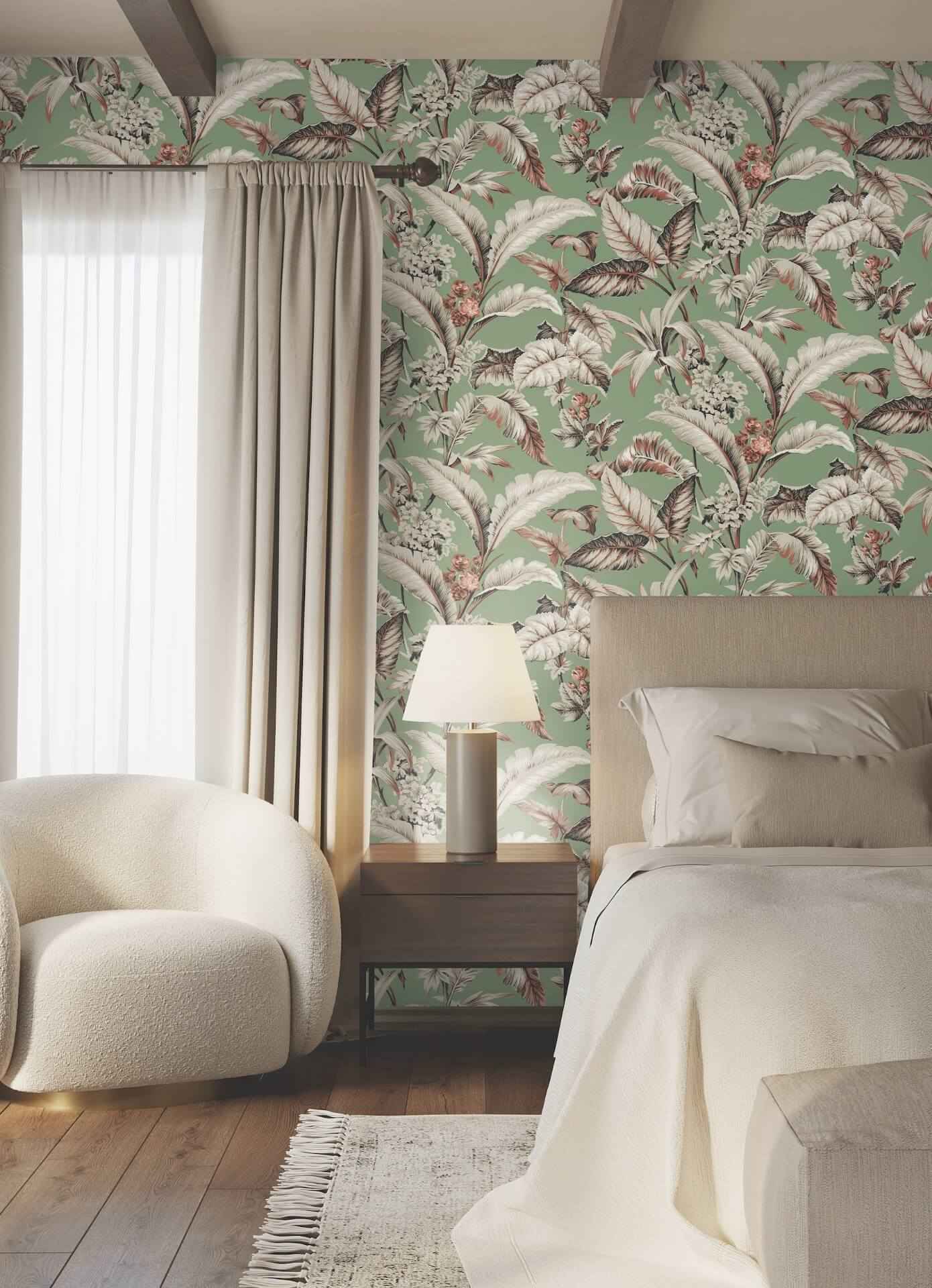 Mystic Isle Green Wallpaper - York Wallcoverings - GT4505 - York Wallcoverings Wallpaper