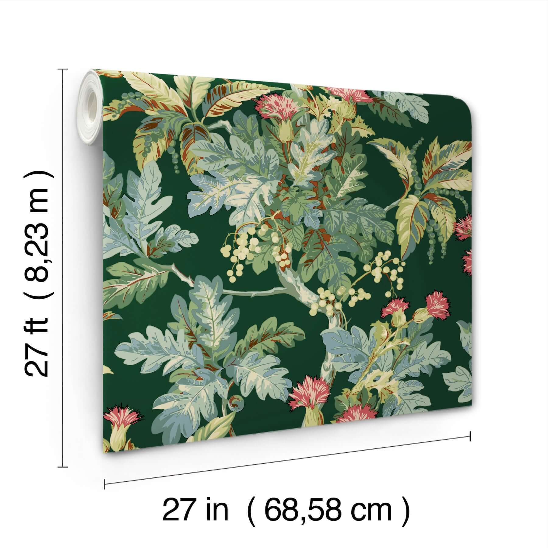 briarwood-green-wallpaper-york-wallcoverings-gt4525 - York Wallcoverings Wallpaper