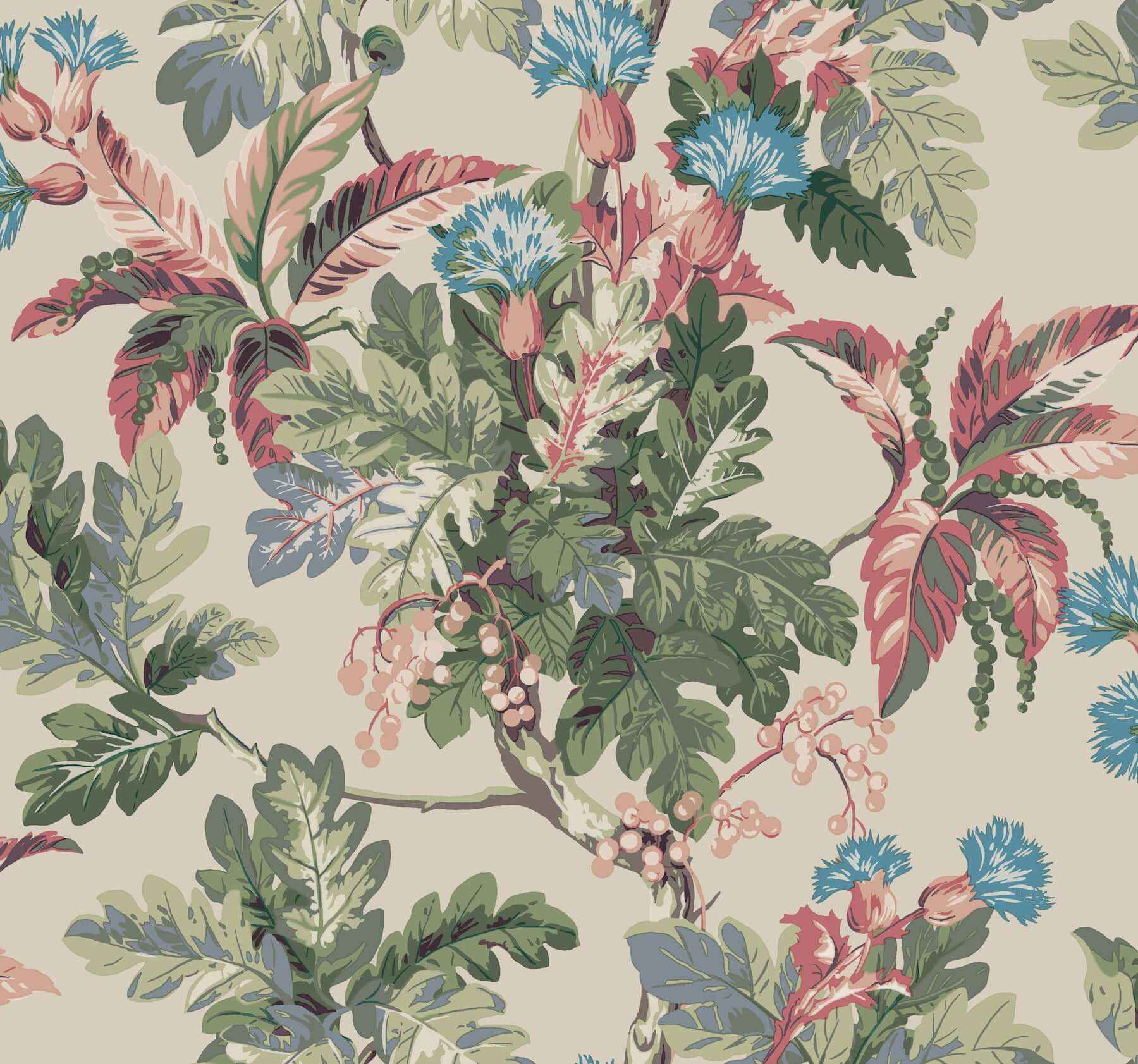 Briarwood Taupe Wallpaper - York Wallcoverings - GT4522