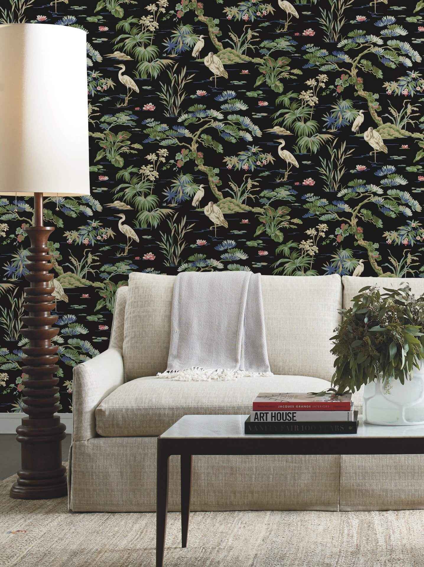 Bridgewater Black Wallpaper - York Wallcoverings - GT4535 - York Wallcoverings Wallpaper