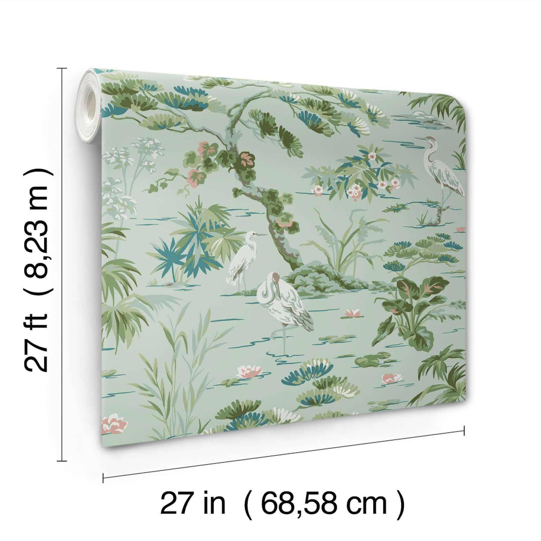 bridgewater-mint-wallpaper-york-wallcoverings-gt4534 - York Wallcoverings Wallpaper