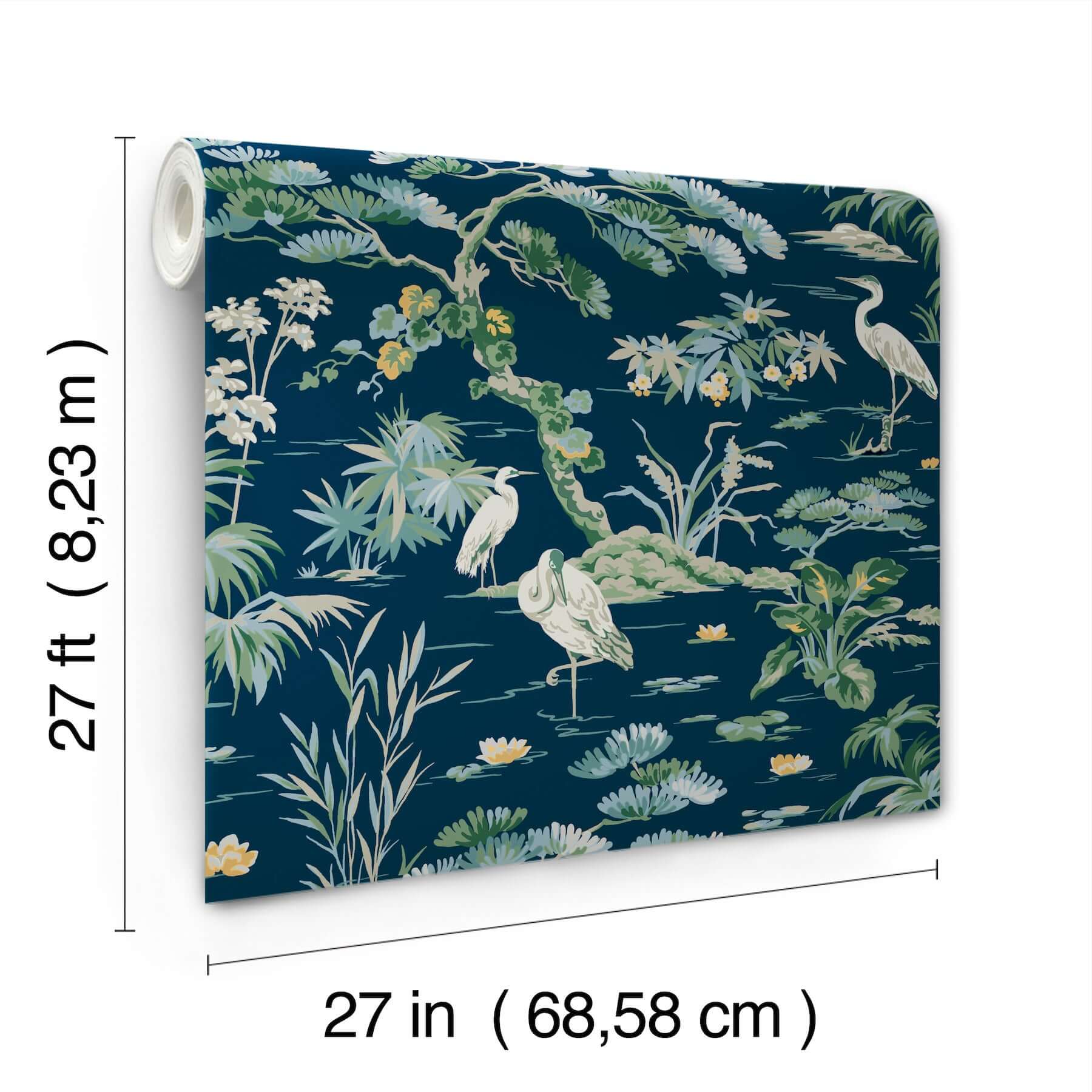 bridgewater-navy-wallpaper-york-wallcoverings-gt4531 - York Wallcoverings Wallpaper
