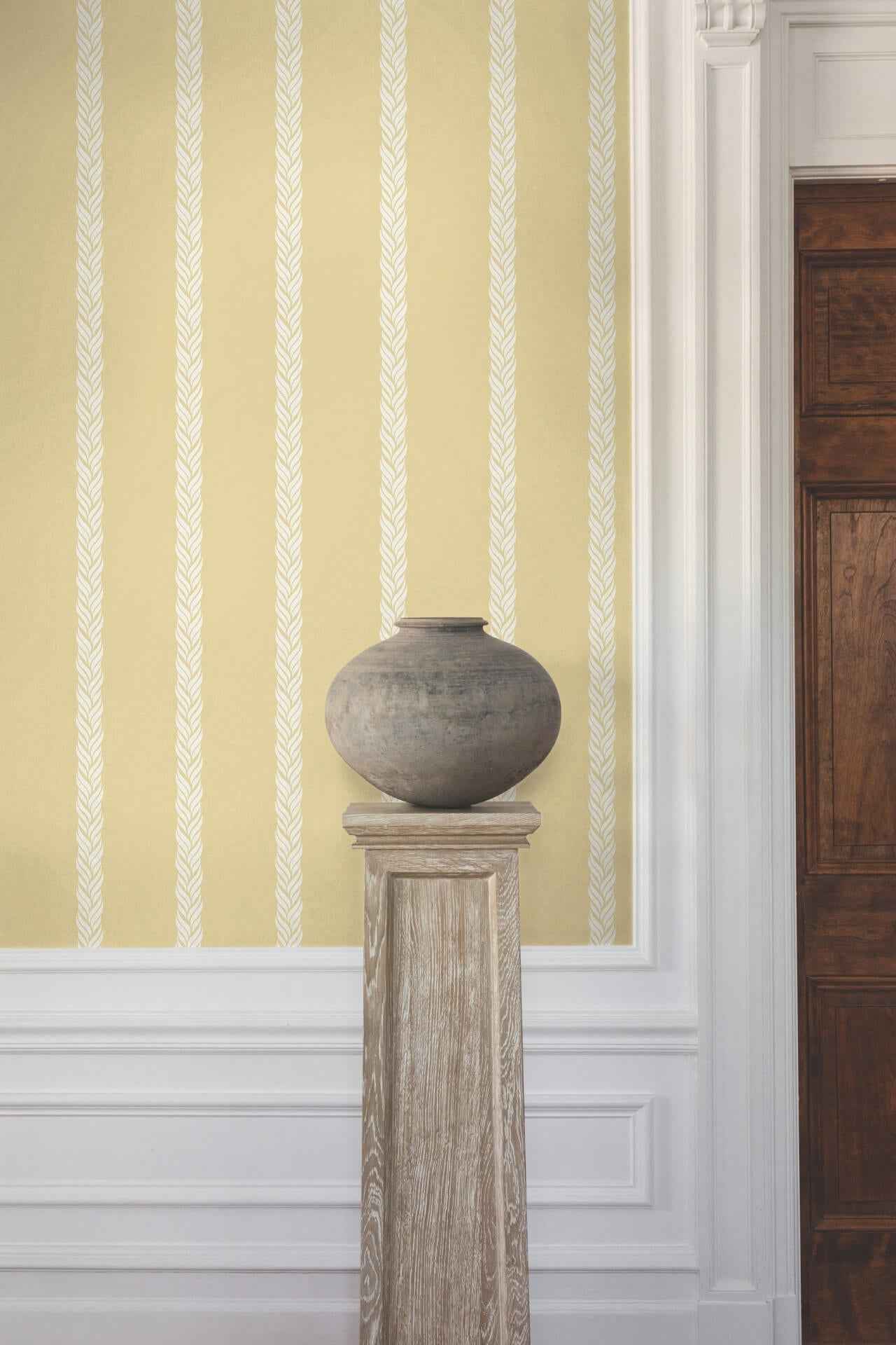 Braided Stripe Yellow Wallpaper - York Wallcoverings - GT4543 - York Wallcoverings Wallpaper