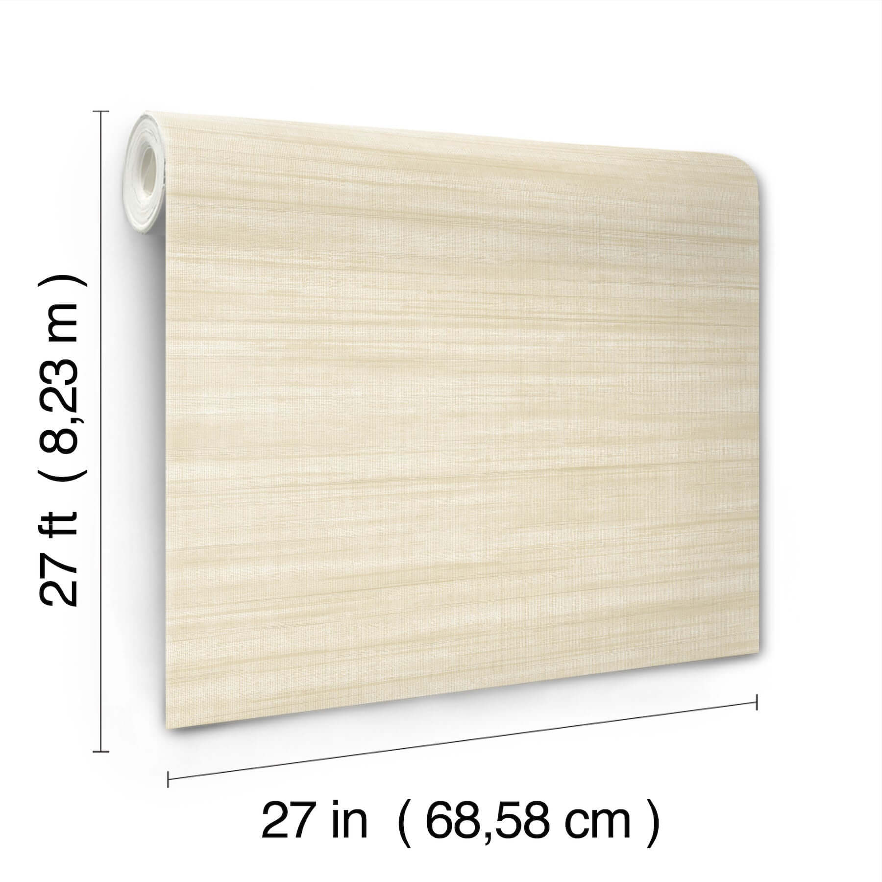 brushed-linen-ivory-wallpaper-york-wallcoverings-gt4562 - York Wallcoverings Wallpaper