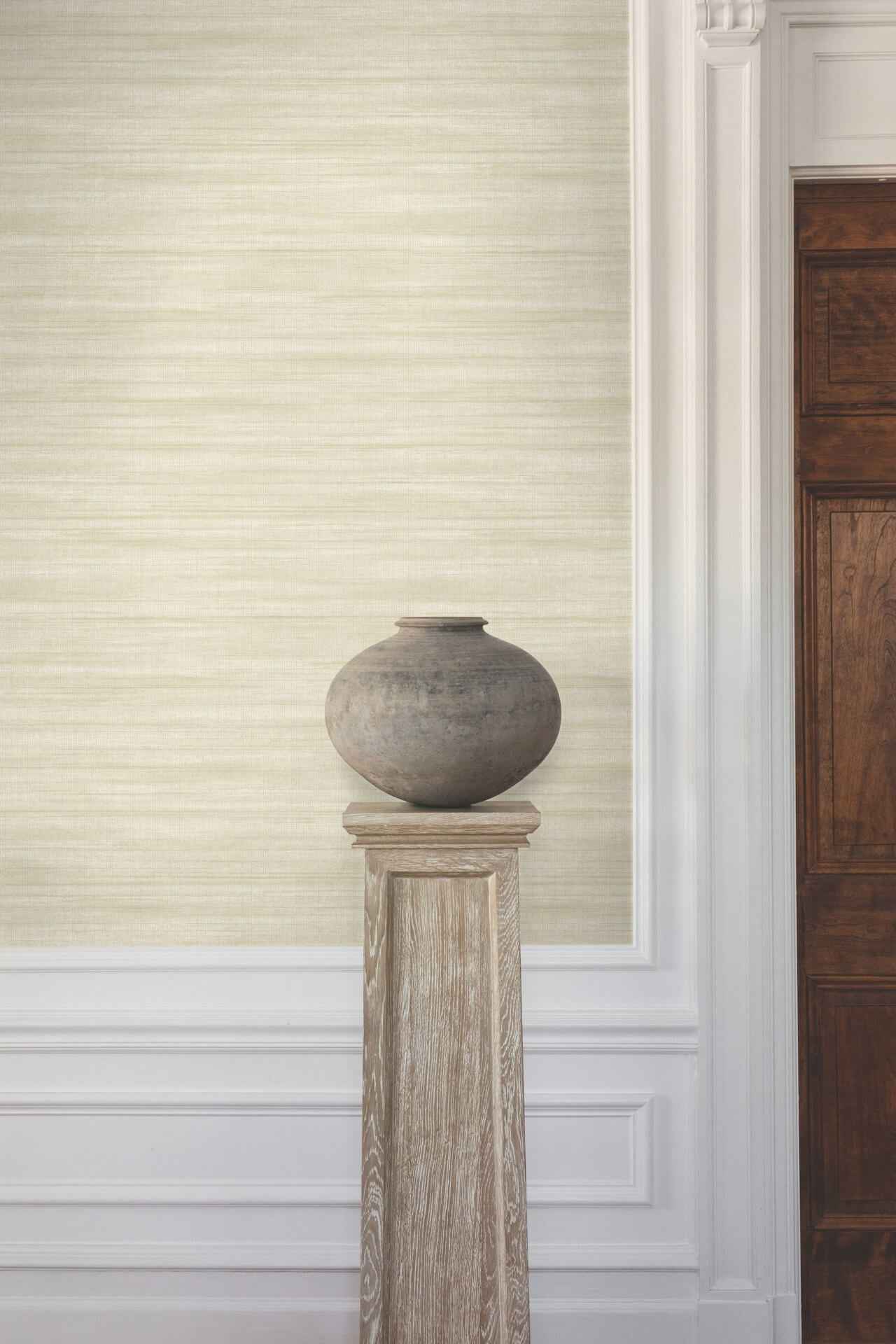 Brushed Linen Ivory Wallpaper - York Wallcoverings - GT4562 - York Wallcoverings Wallpaper