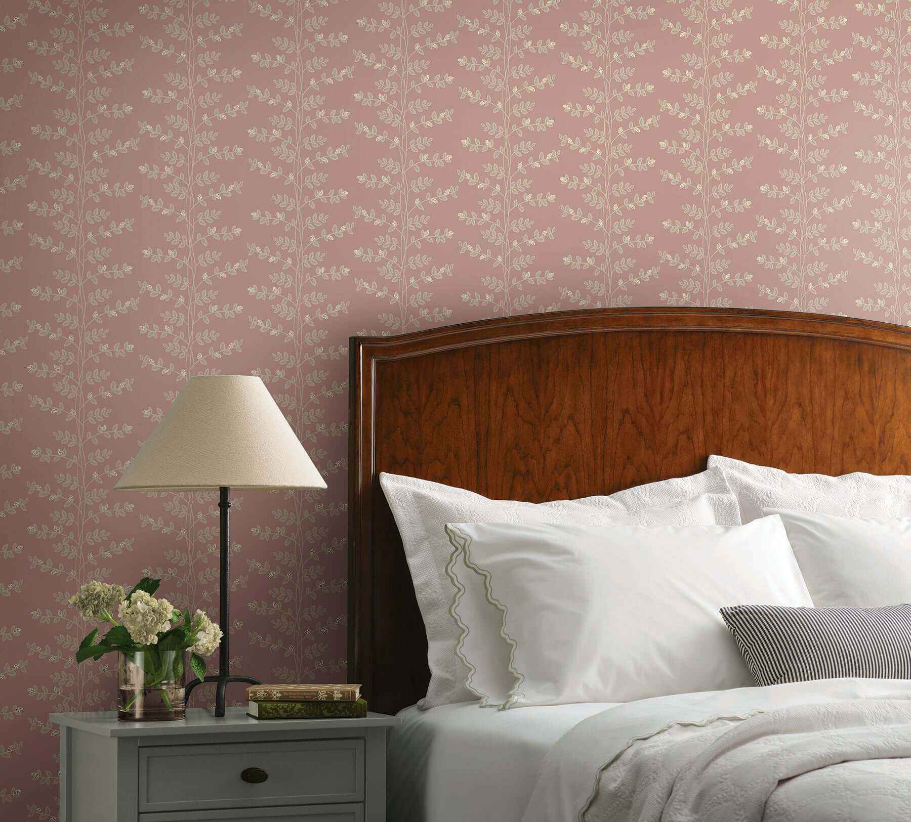 Climbing Vine Rose Wallpaper - York Wallcoverings - RF7426 - York Wallcoverings Wallpaper