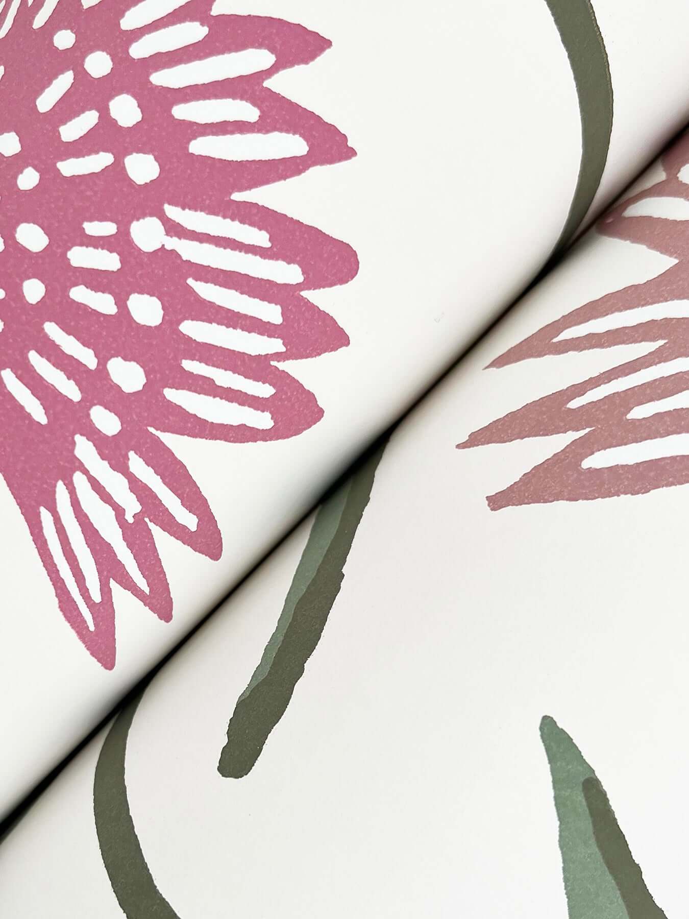 aster-wallpaper-linen-rose-york-wallcoverings-rf7436 - York Wallcoverings Wallpaper
