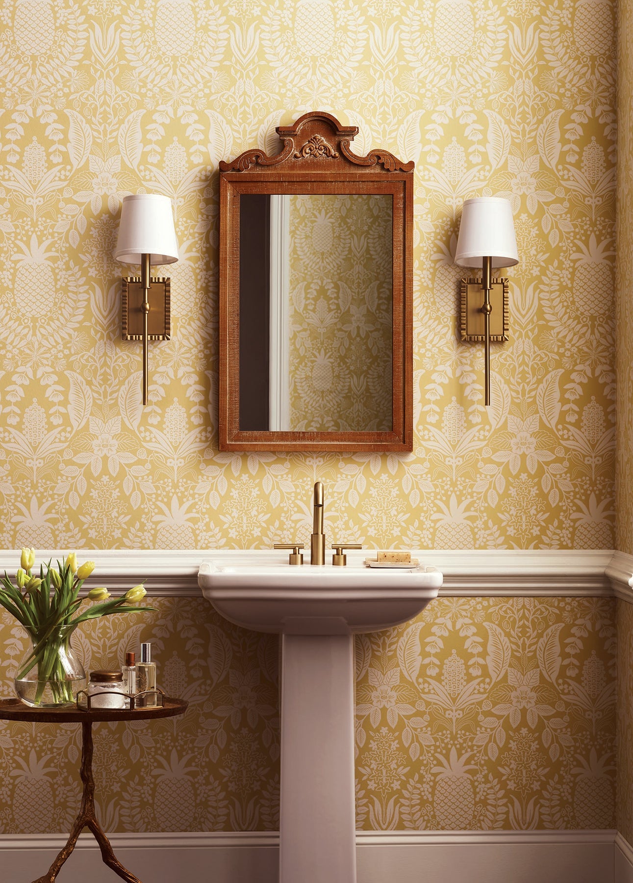 pineapple-damask-wallpaper-yellow-york-wallcoverings-rf7481