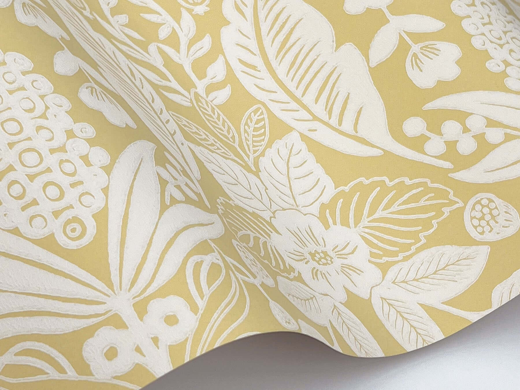 pineapple-damask-wallpaper-yellow-york-wallcoverings-rf7481 - York Wallcoverings Wallpaper