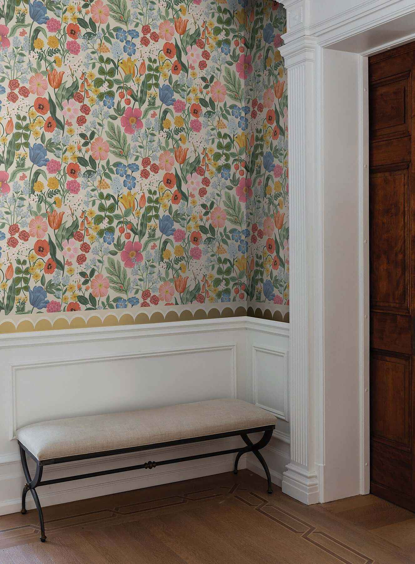 Blossom Cream Wallpaper - York Wallcoverings - RF7492 - York Wallcoverings Wallpaper