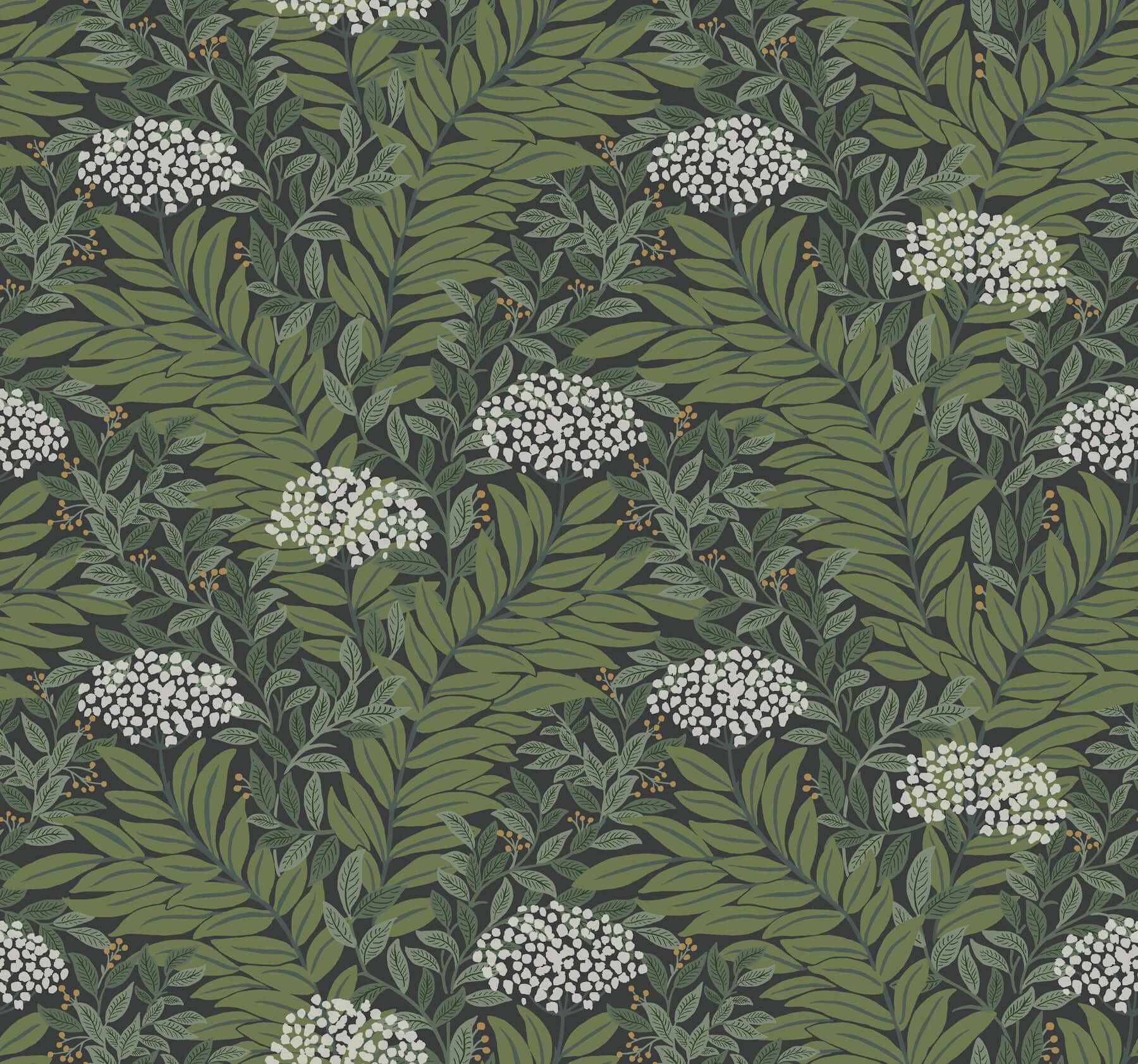 Highgrove Black Wallpaper - York Wallcoverings - RF7504 - York Wallcoverings Wallpaper