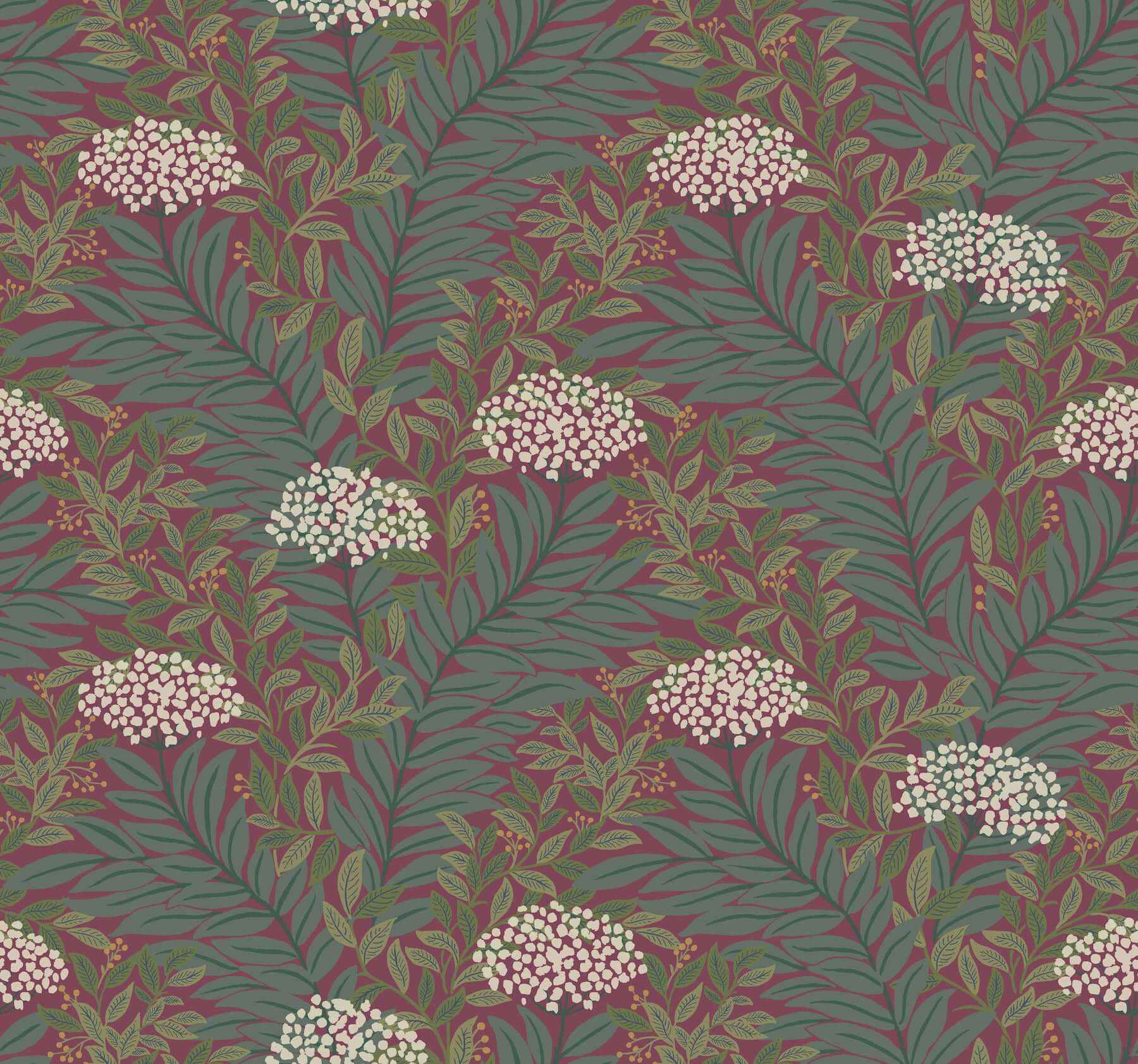 Highgrove Burgundy Wallpaper - York Wallcoverings - RF7506 - York Wallcoverings Wallpaper