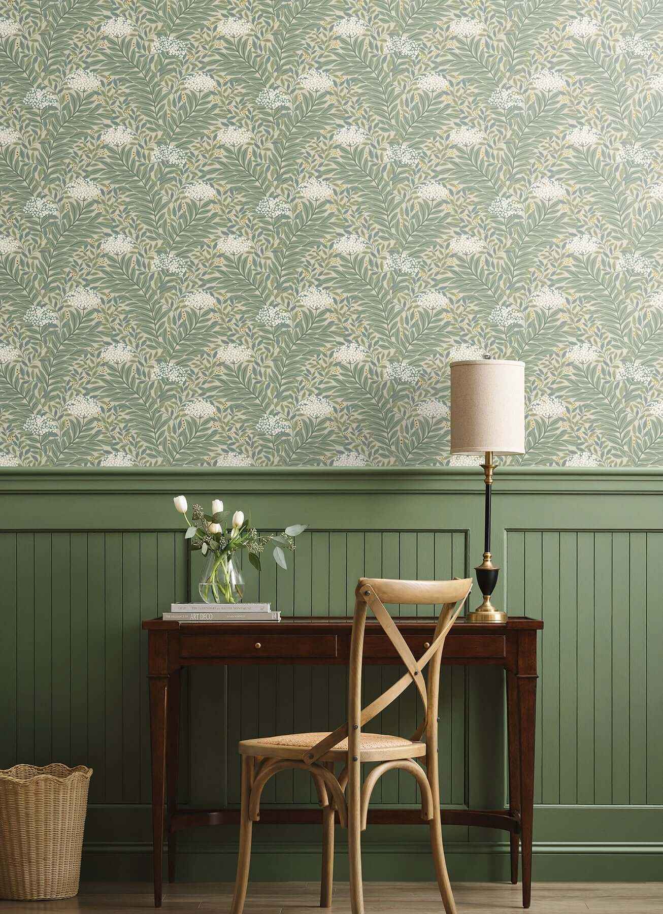 Highgrove Linen Wallpaper - York Wallcoverings - RF7502 - York Wallcoverings Wallpaper
