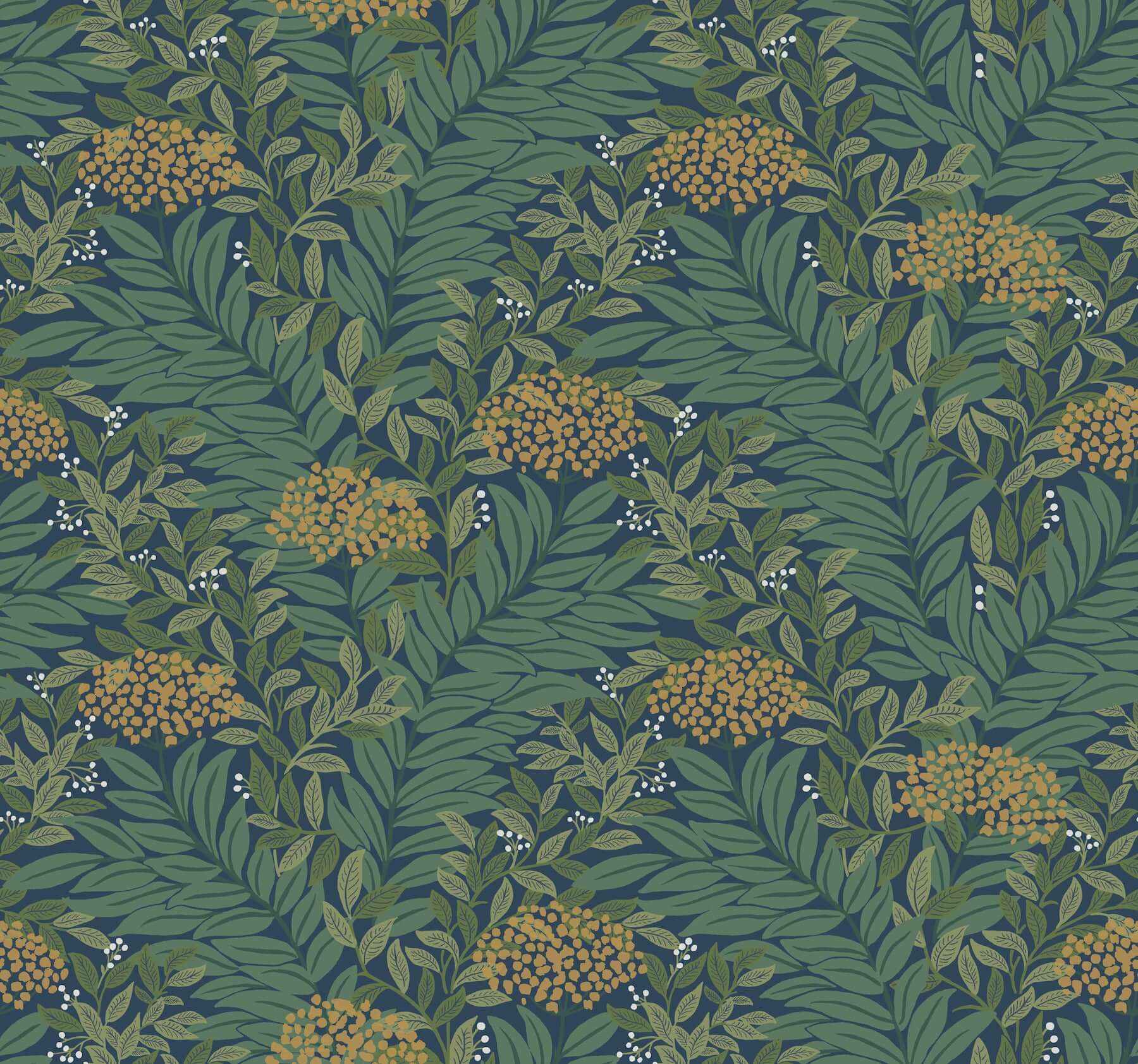 Highgrove Navy Wallpaper - York Wallcoverings - RF7505