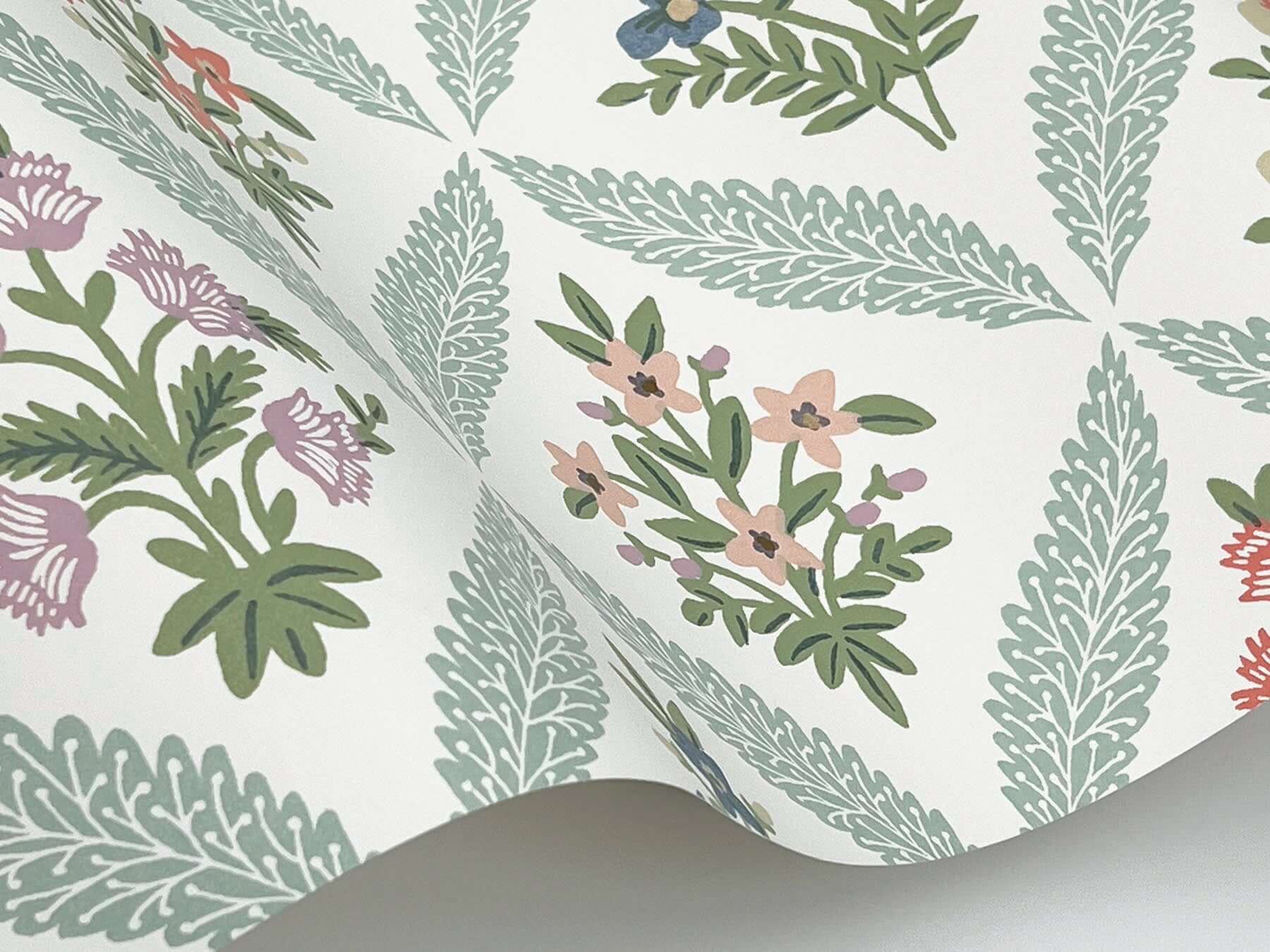 estee-garden-wallpaper-pastel-multi-york-wallcoverings-rf7512 - York Wallcoverings Wallpaper