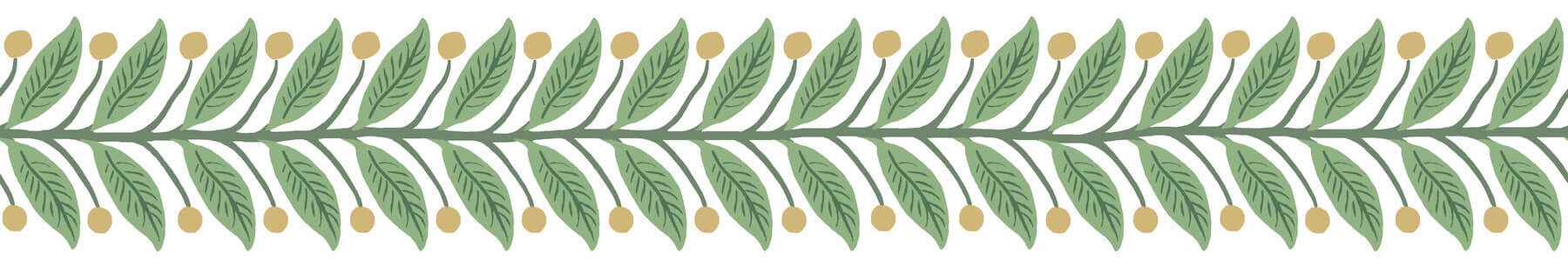 Green Garden Wallpaper Trim - York Wallcoverings - RF7531B