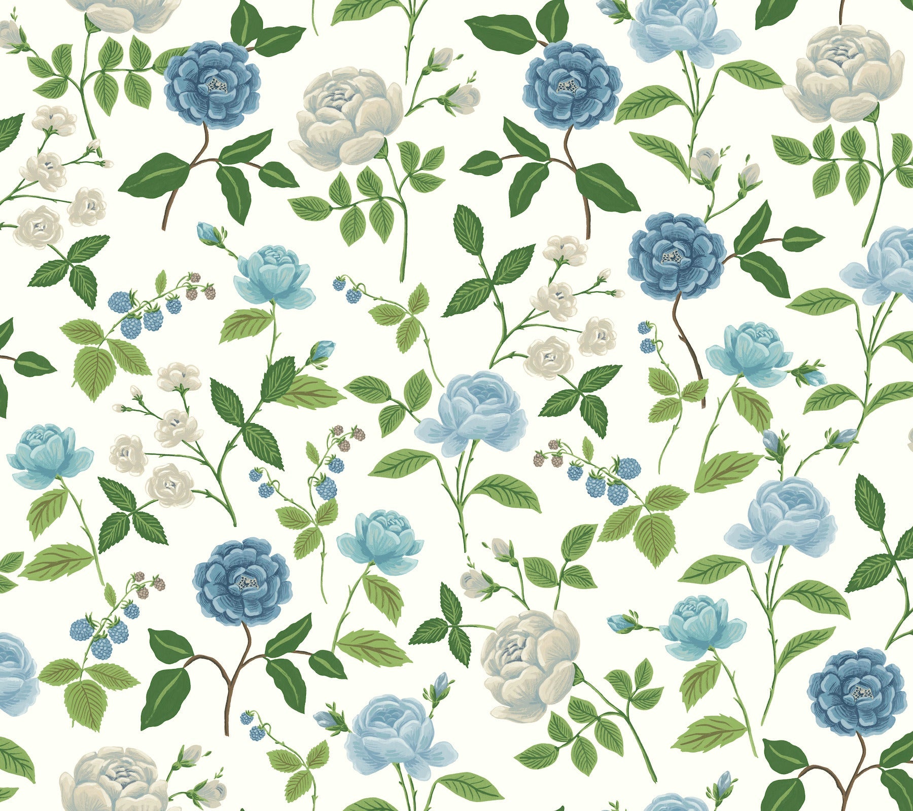 roses-wallpaper-white-blue-york-wallcoverings-rf7543
