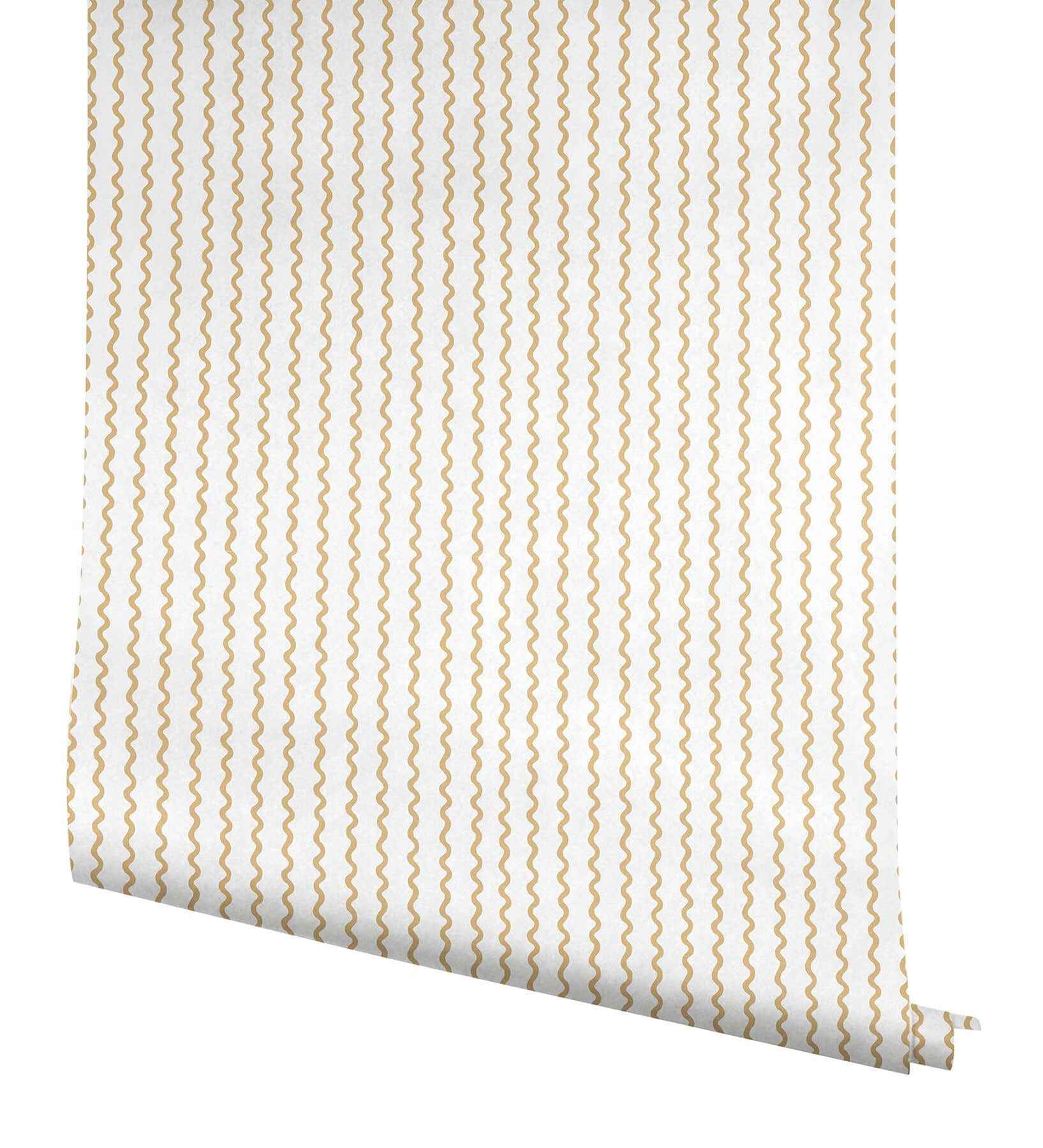 Rickrack Gold Wallpaper - York Wallcoverings - RF7551 - York Wallcoverings Wallpaper