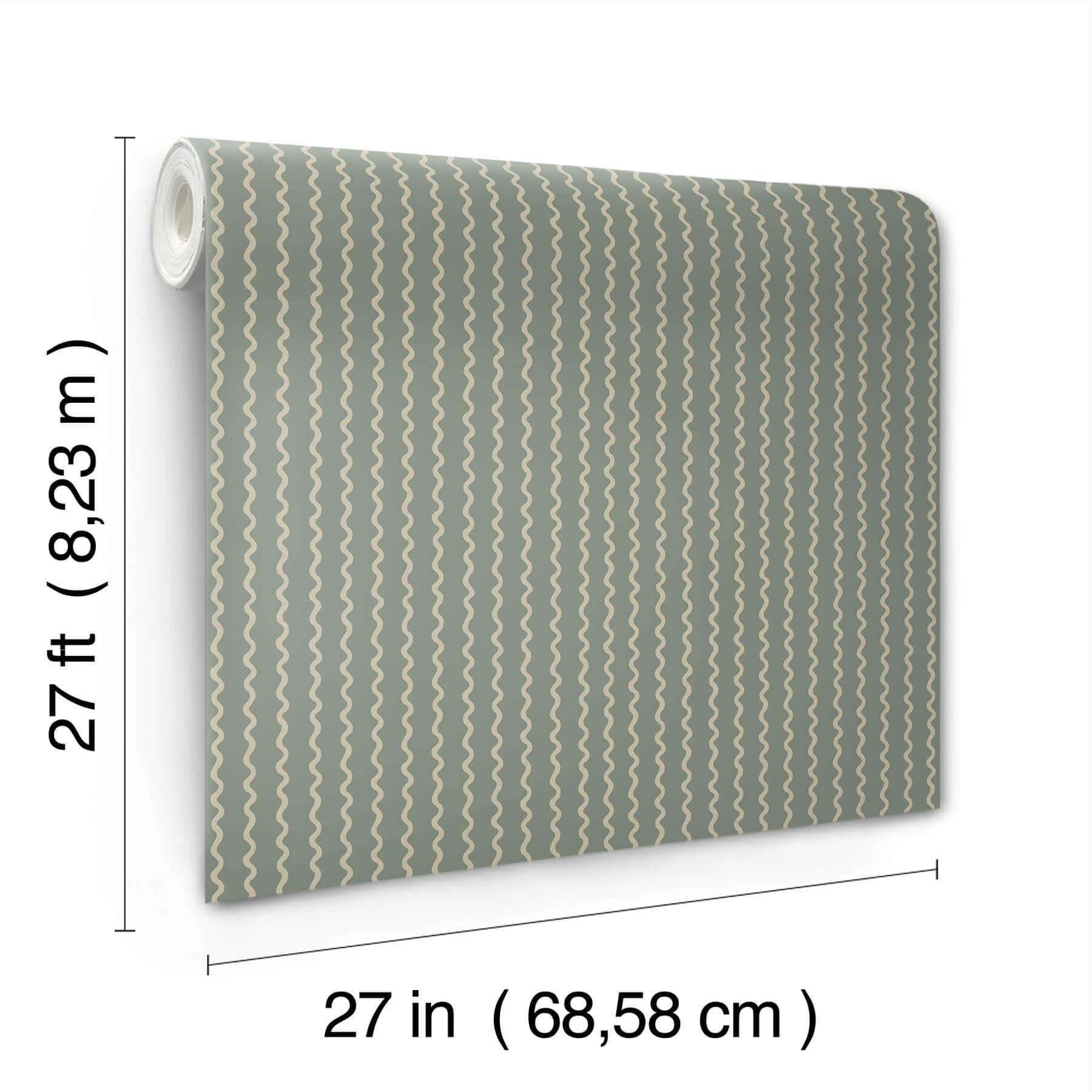 rickrack-wallpaper-moss-york-wallcoverings-rf7553 - York Wallcoverings Wallpaper
