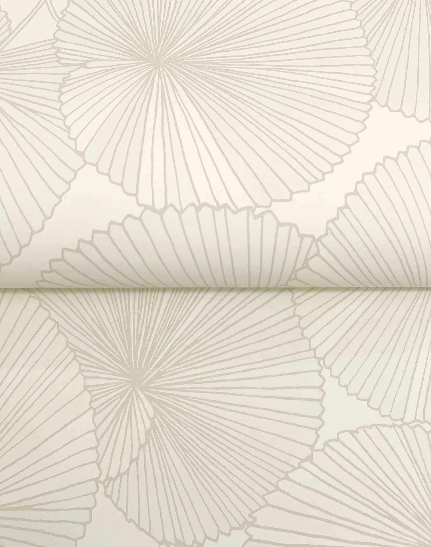 Layered Cream Lily Pads Wallpaper - York Wallcoverings - NT6115 - York Wallcoverings Wallpaper
