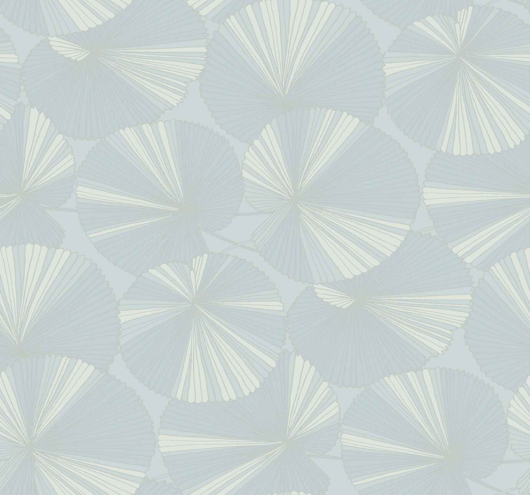 Layered Spa Lily Pads Wallpaper - York Wallcoverings - NT6116