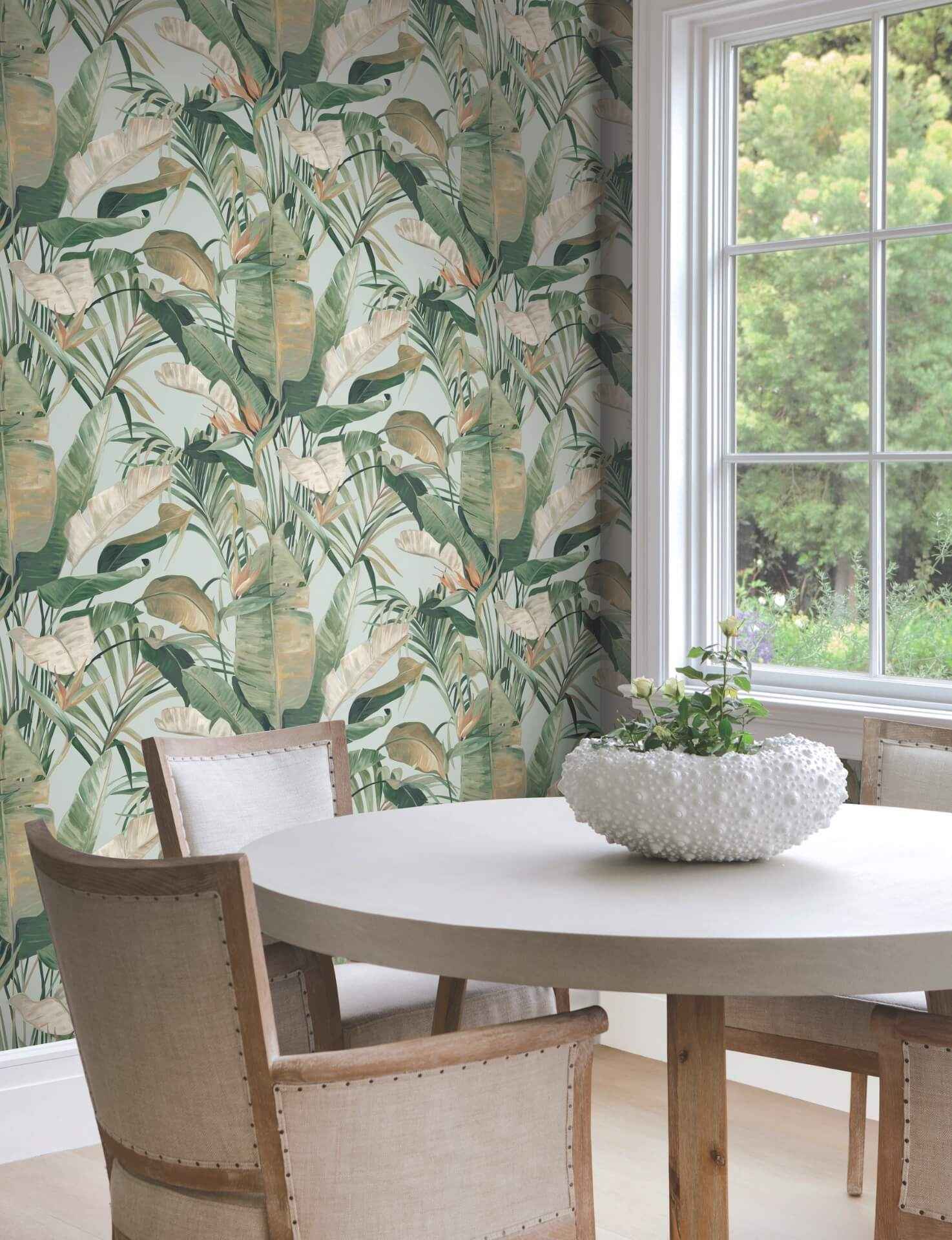 Tropical Spa Cabana Wallpaper - York Wallcoverings - NT6134 - York Wallcoverings Wallpaper