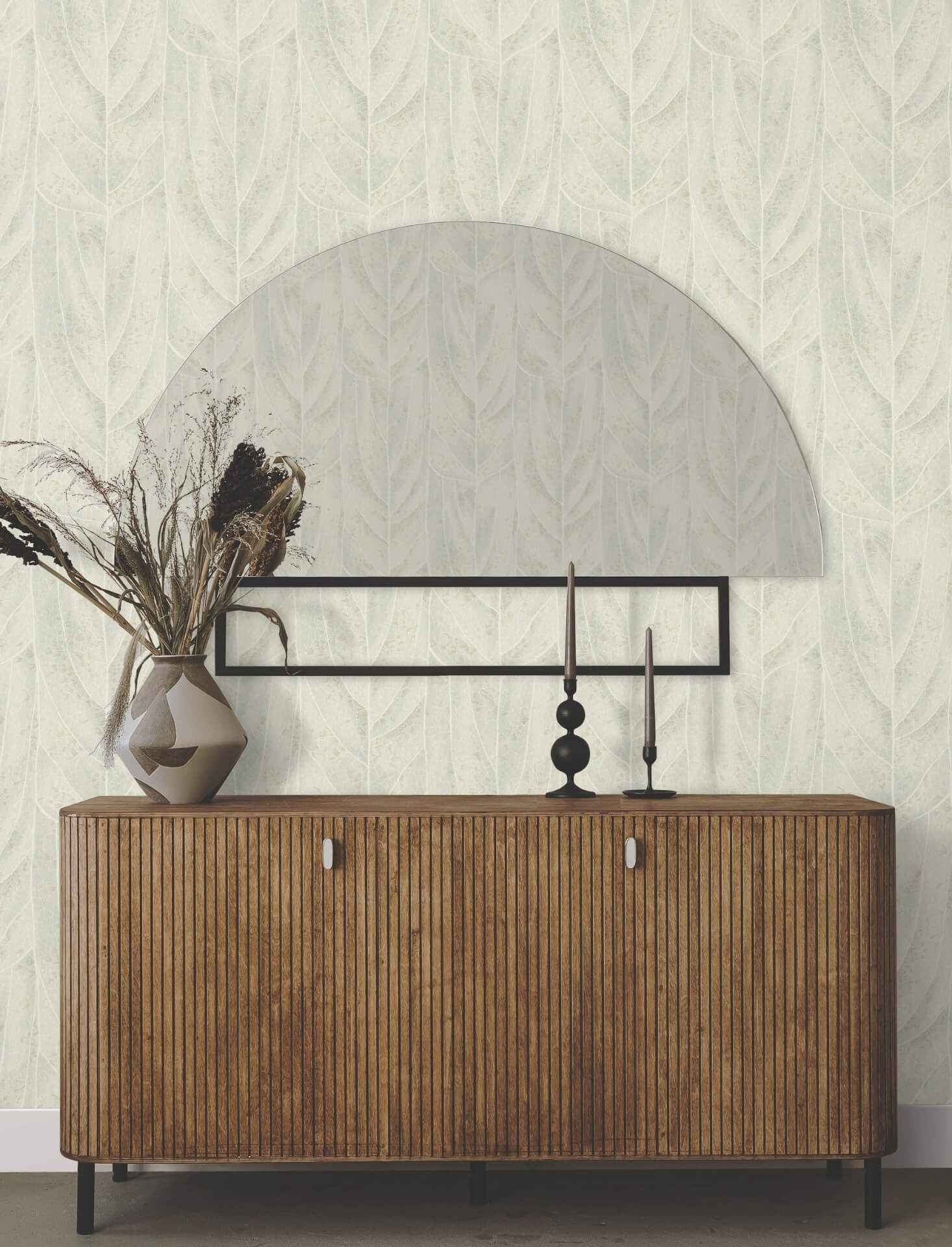 Dicot Light Green Leaf Wallpaper - York Wallcoverings - NT6142 - York Wallcoverings Wallpaper