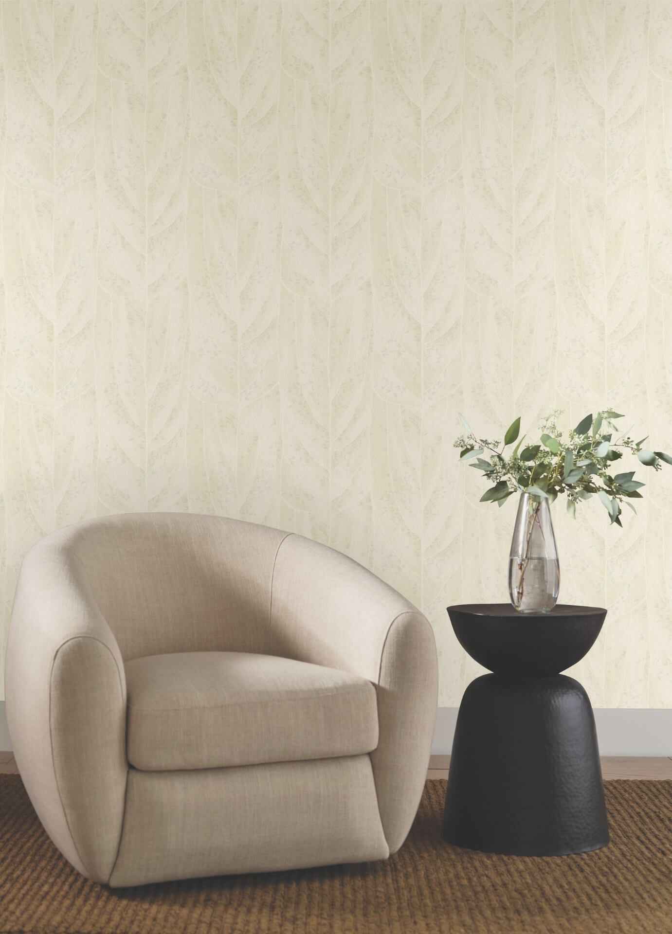 Dicot Pearl Leaf Wallpaper - York Wallcoverings - NT6145 - York Wallcoverings Wallpaper