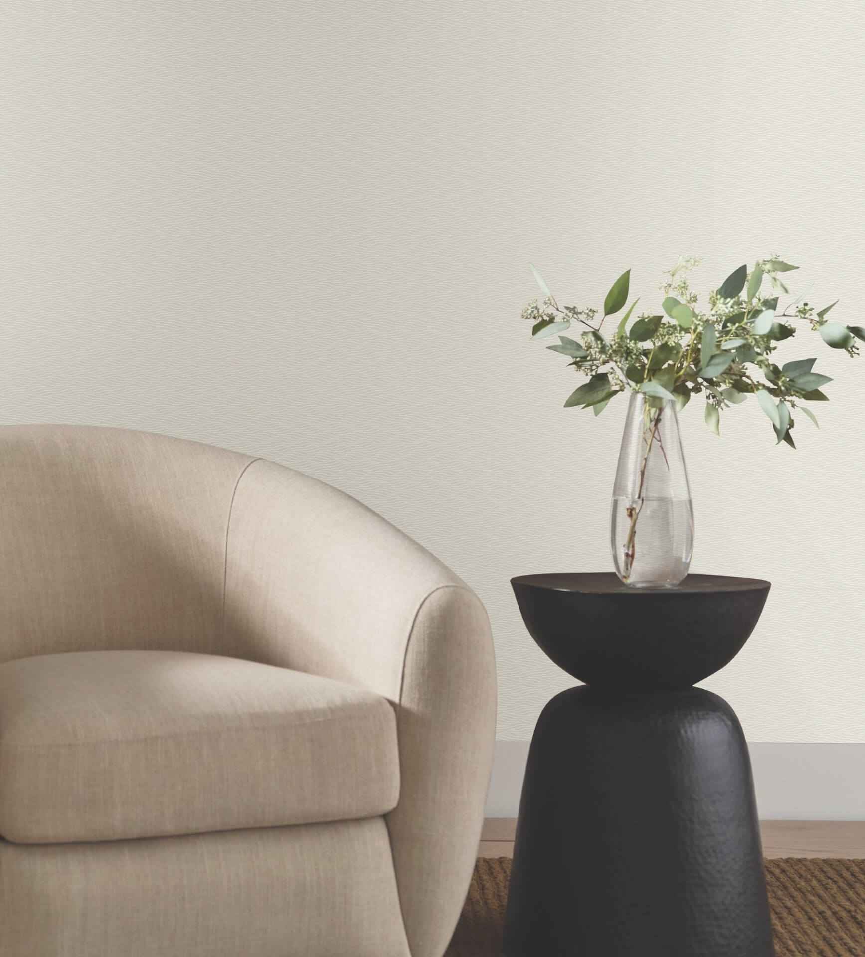 Elevated Pearl Waves Wallpaper - York Wallcoverings - NT6154 - York Wallcoverings Wallpaper