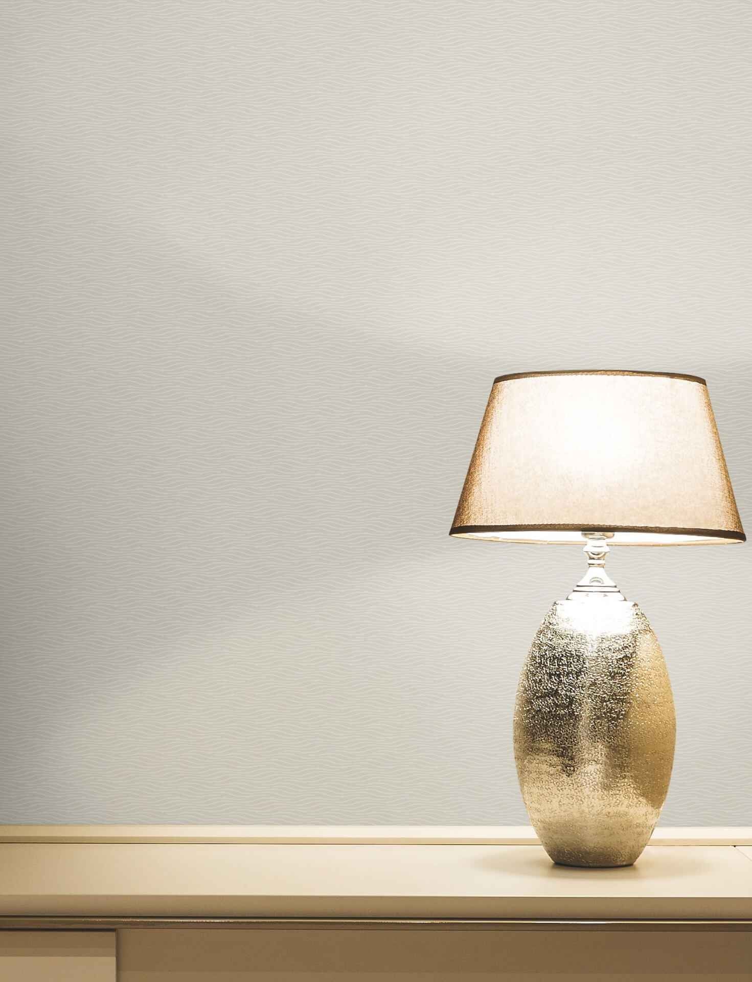 Elevated Taupe Waves Wallpaper - York Wallcoverings - NT6153 - York Wallcoverings Wallpaper