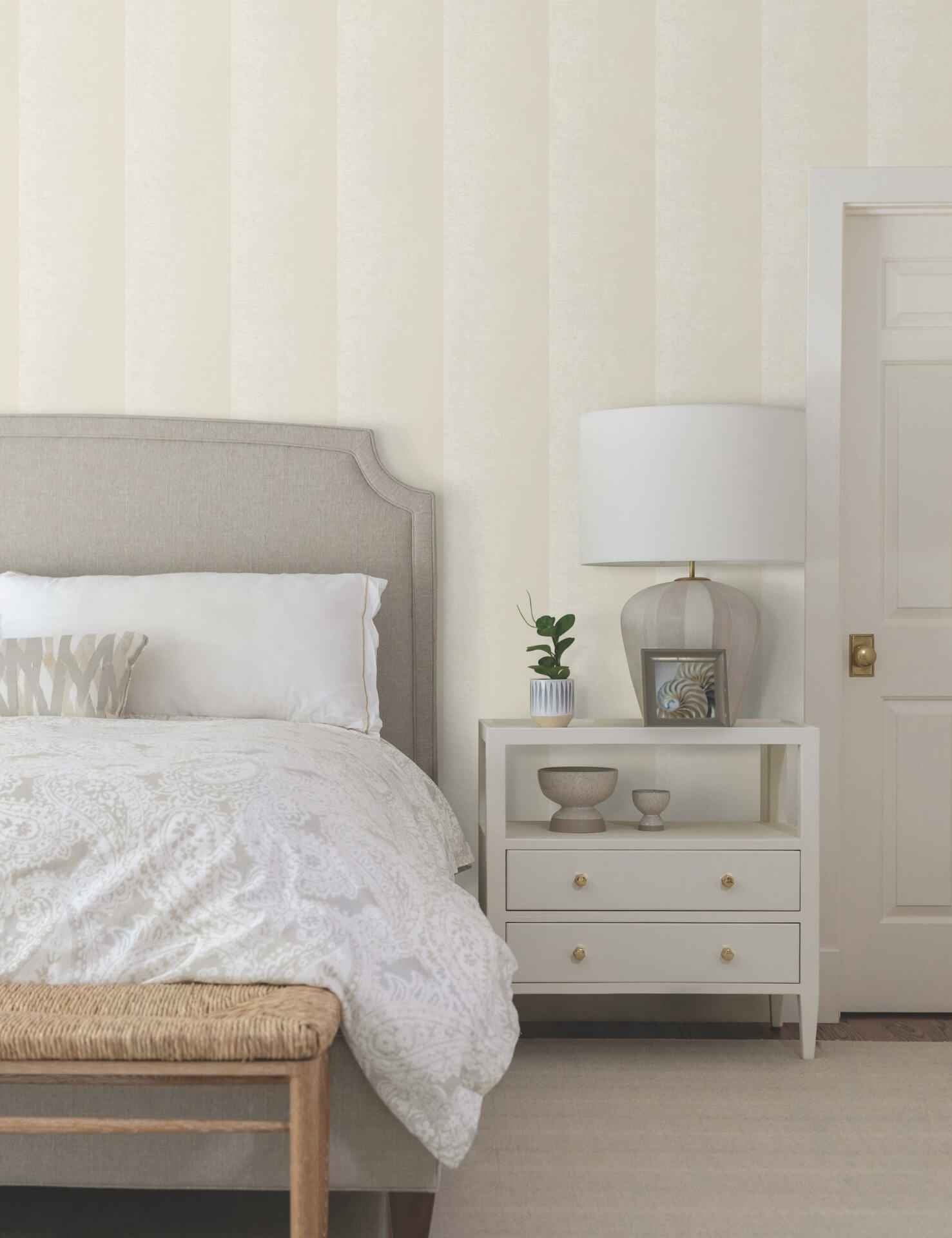 Particle Beige Stripe Wallpaper - York Wallcoverings - NT6162 - York Wallcoverings Wallpaper