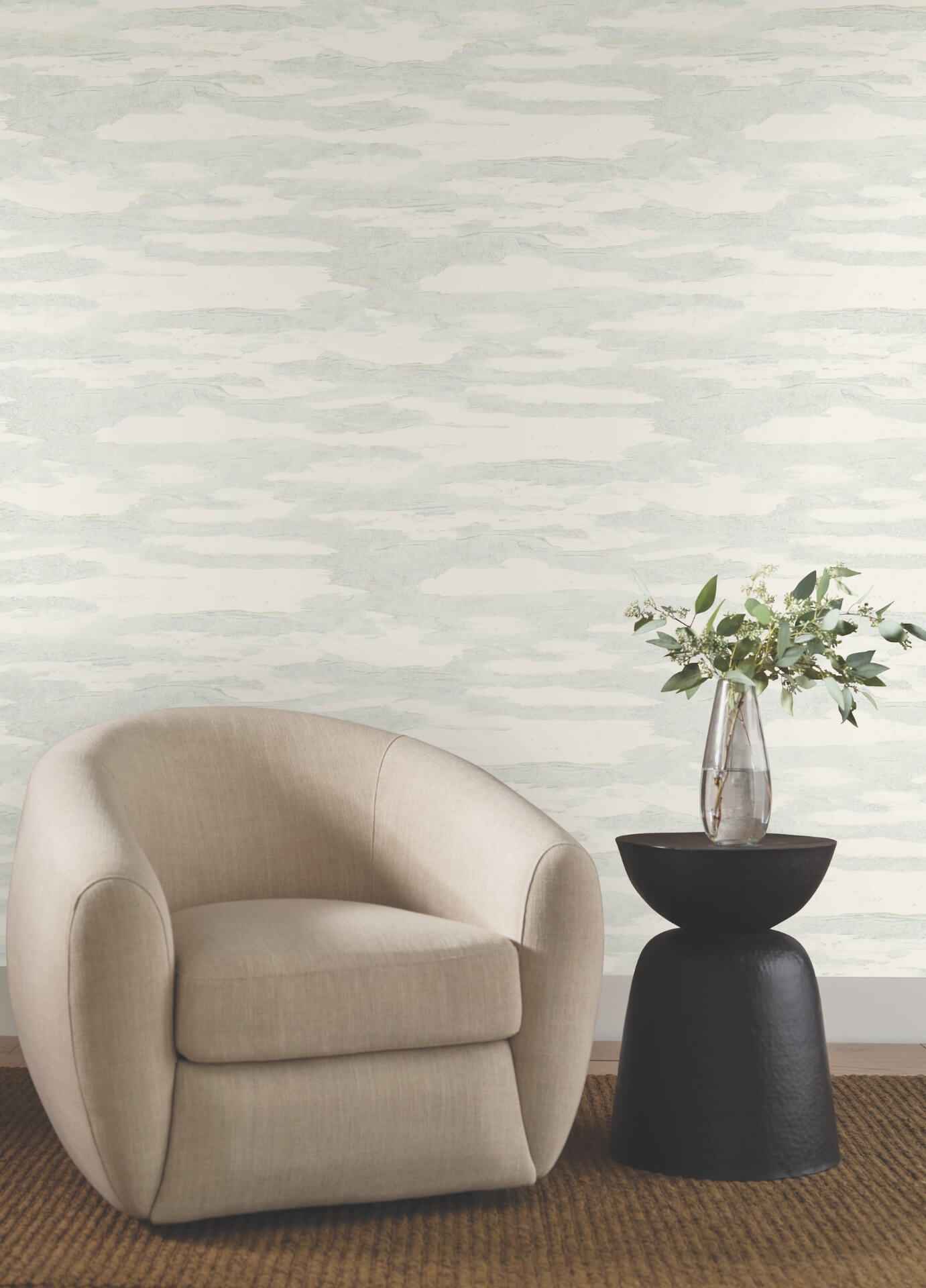 Artistic Spa Tides Wallpaper - York Wallcoverings - NT6177 - York Wallcoverings Wallpaper