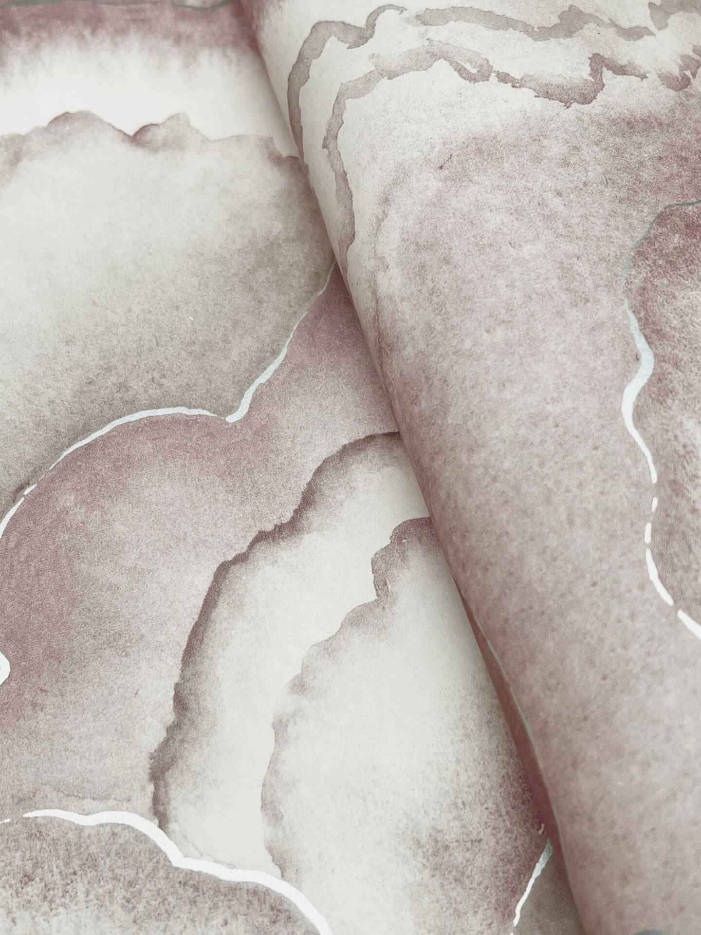 Abalone Lavender Fans Wallpaper - York Wallcoverings - NT6185 - York Wallcoverings Wallpaper