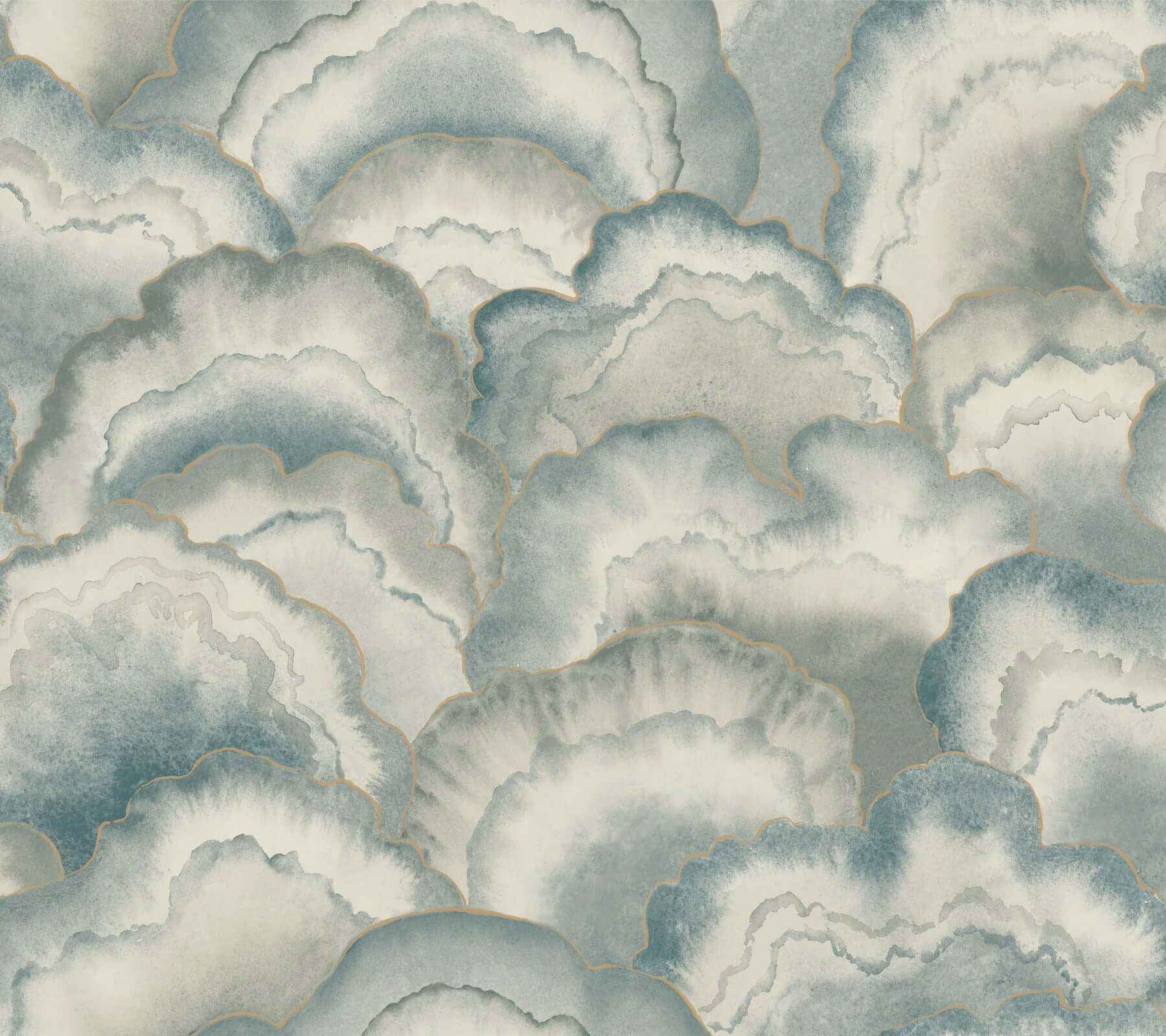Abalone Mist Fans Wallpaper - York Wallcoverings - NT6184