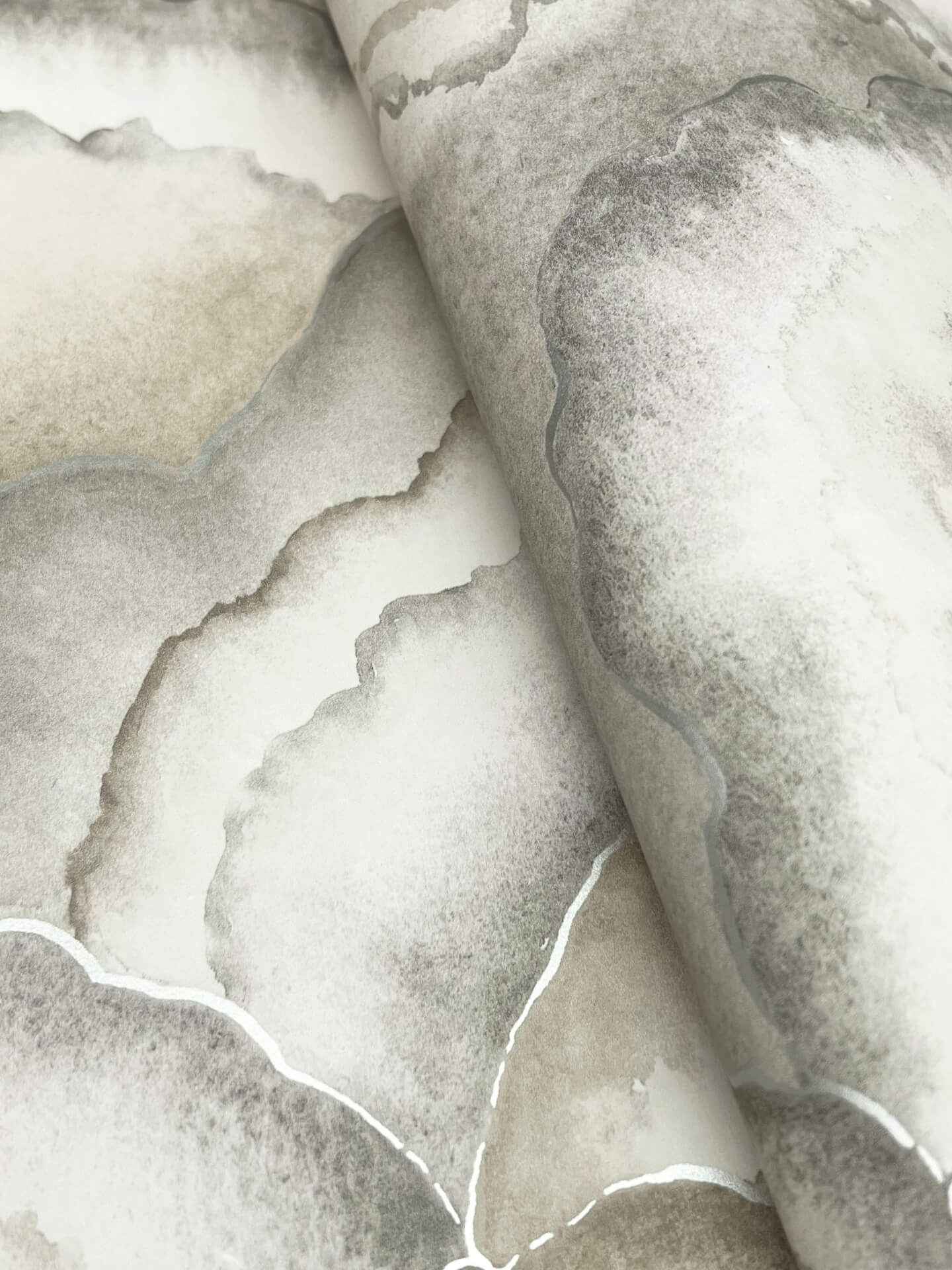 Abalone Smokey Fans Wallpaper - York Wallcoverings - NT6183 - York Wallcoverings Wallpaper