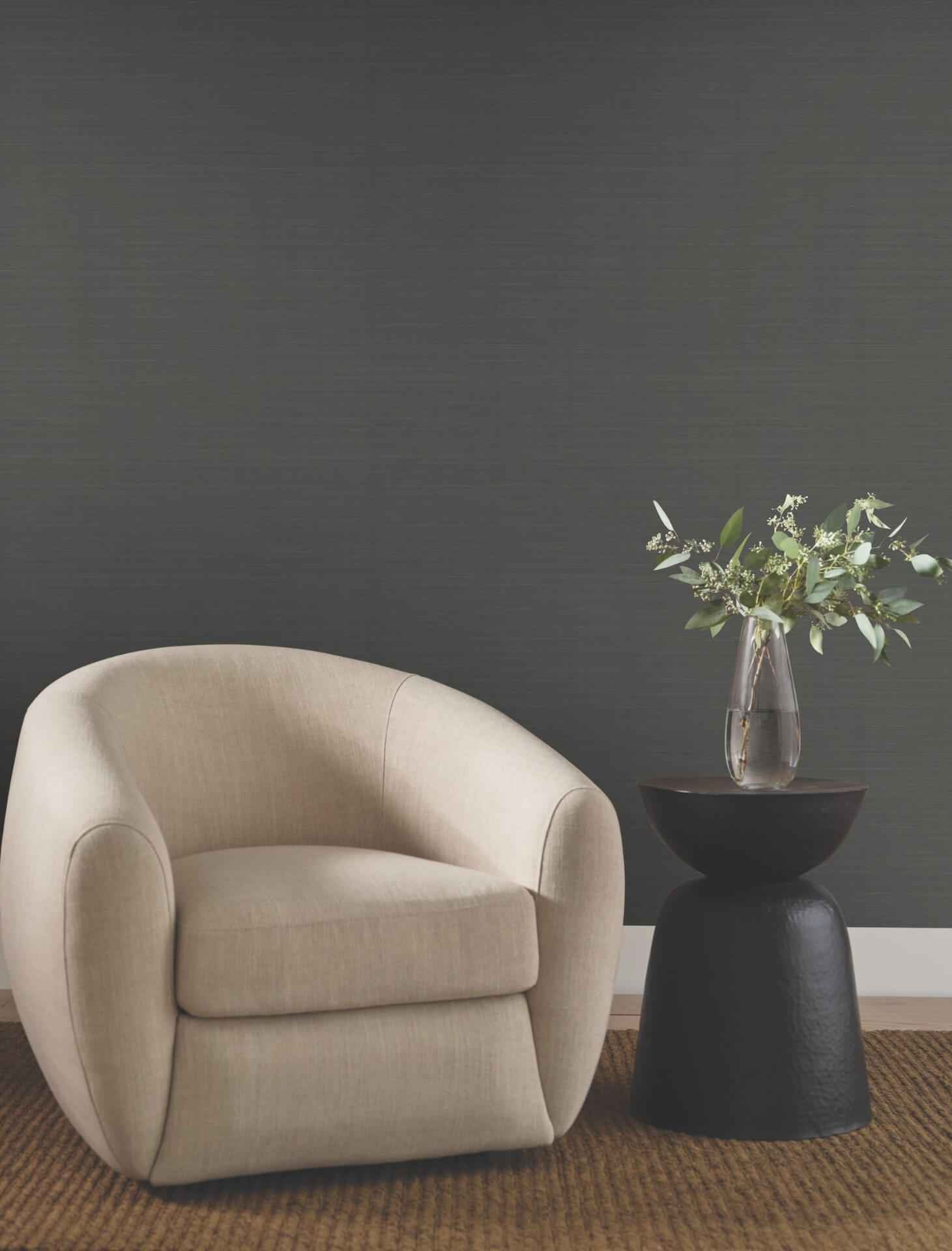 Quiet Vista Ebony Wallpaper - York Wallcoverings - NT6203N - York Wallcoverings Wallpaper