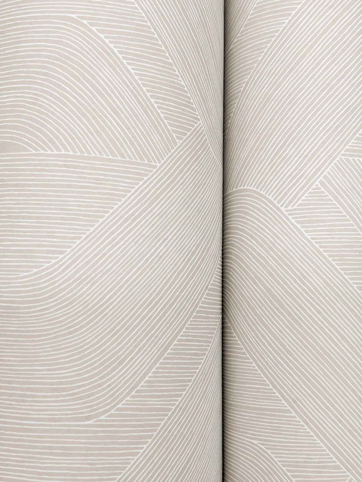 Fine Line Taupe Geometric Wallpaper - York Wallcoverings - NT6195 - York Wallcoverings Wallpaper