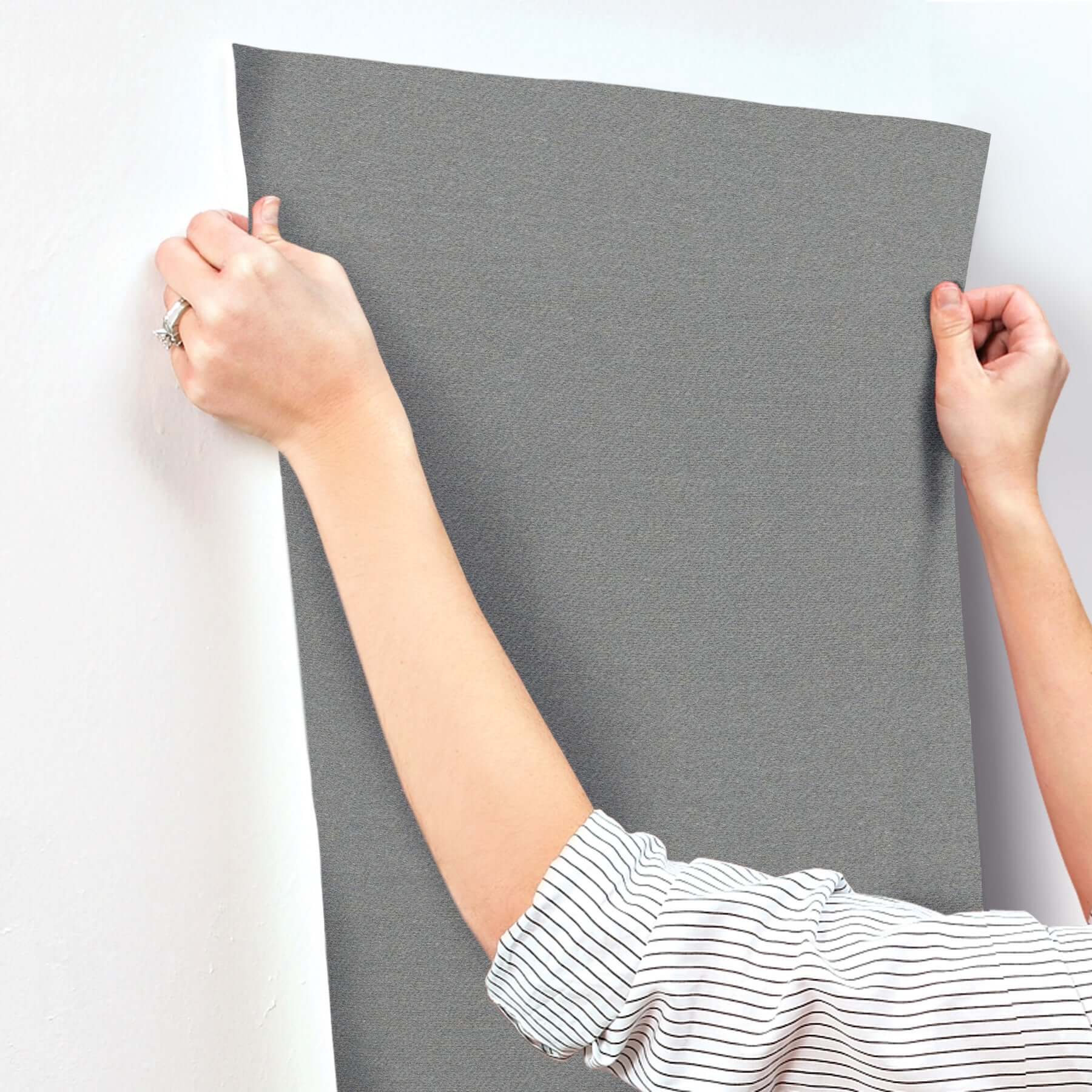 paper-charcoal-yarn-wallpaper-york-wallcoverings-mf4705mh - York Wallcoverings Wallpaper