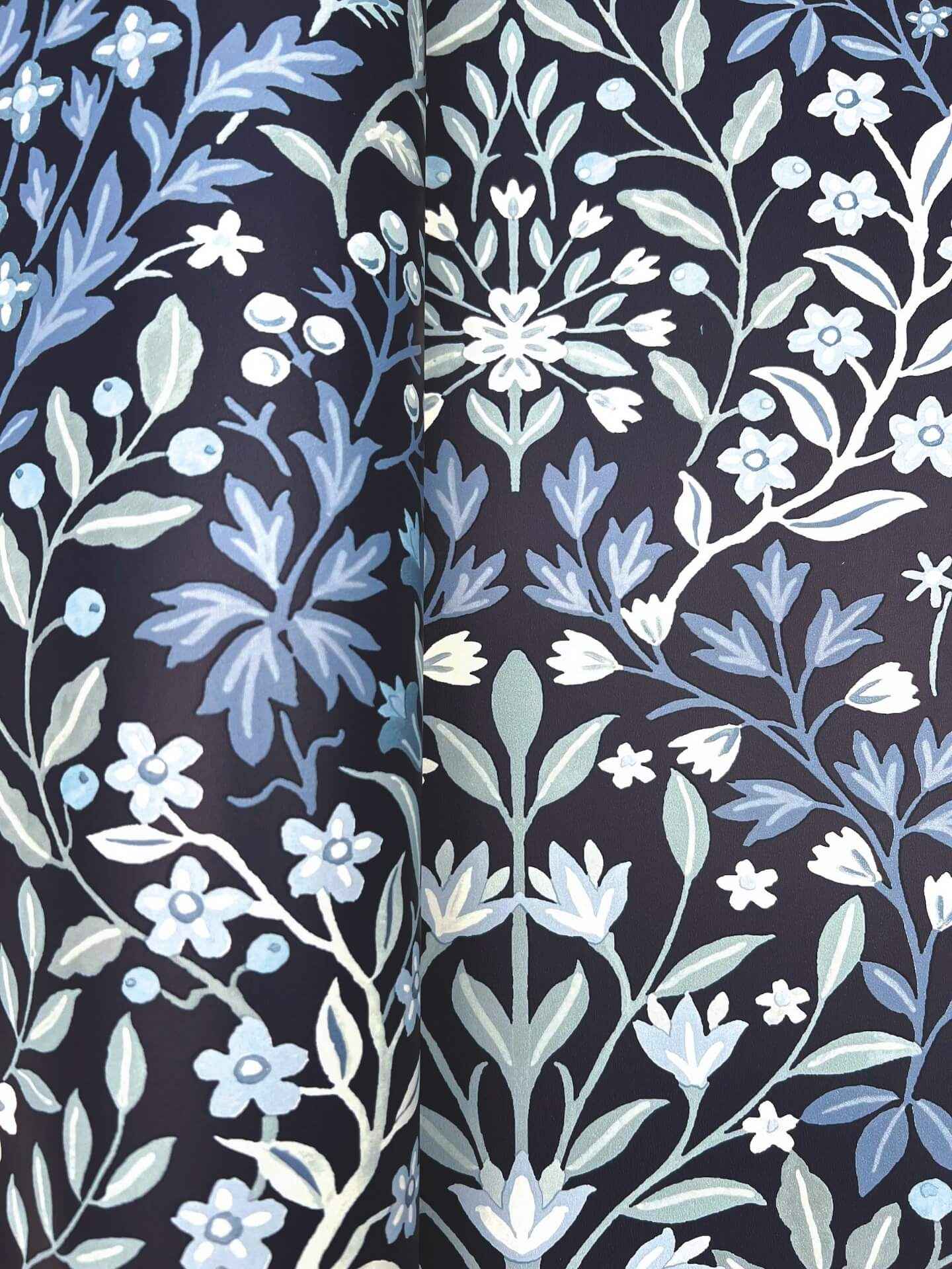 Garden Blue Terrace Wallpaper - York Wallcoverings - MF4723 - York Wallcoverings Wallpaper