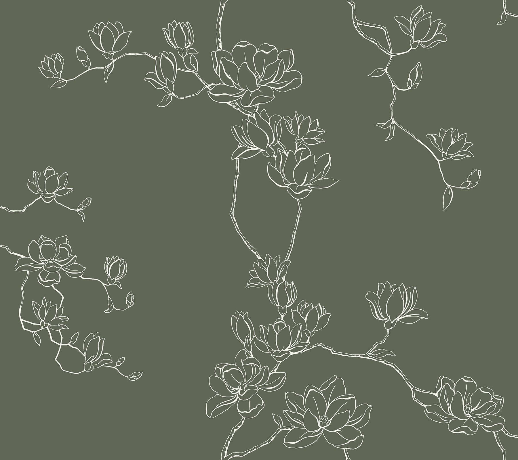 magnolia-pine-branches-wallpaper-york-wallcoverings-mf4735 - York Wallcoverings Wallpaper