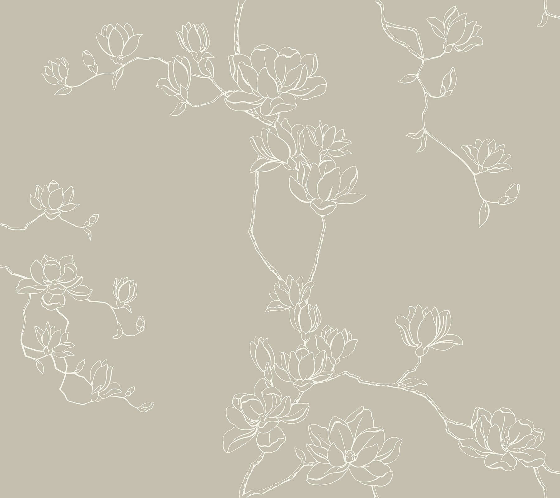 magnolia-taupe-branches-wallpaper-york-wallcoverings-mf4736 - York Wallcoverings Wallpaper