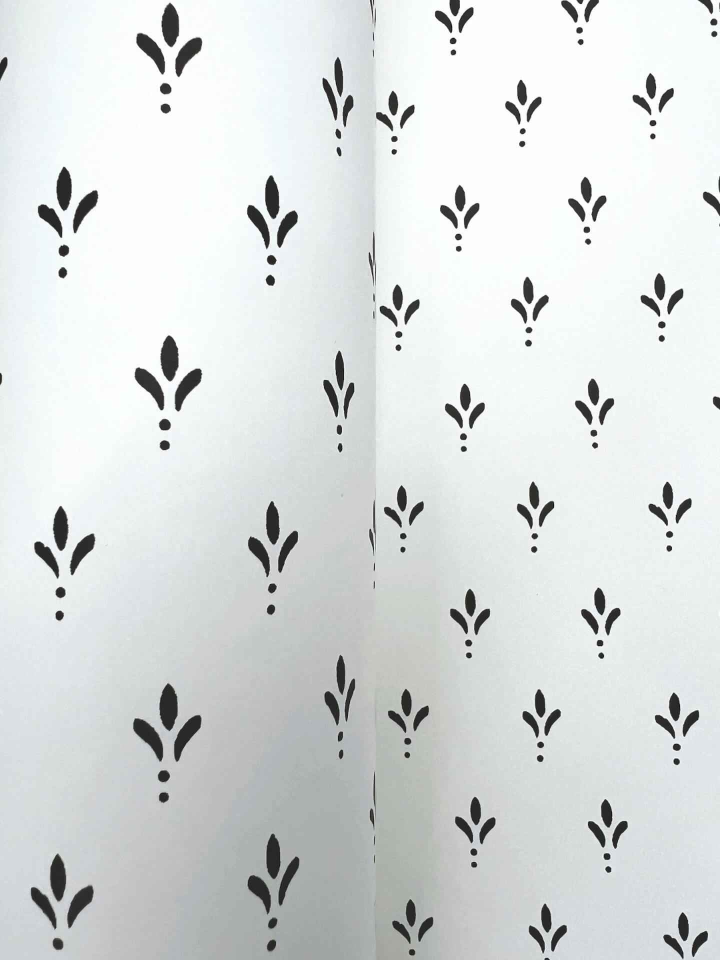 Charm Black & White Wallpaper - York Wallcoverings - MF4775 - York Wallcoverings Wallpaper