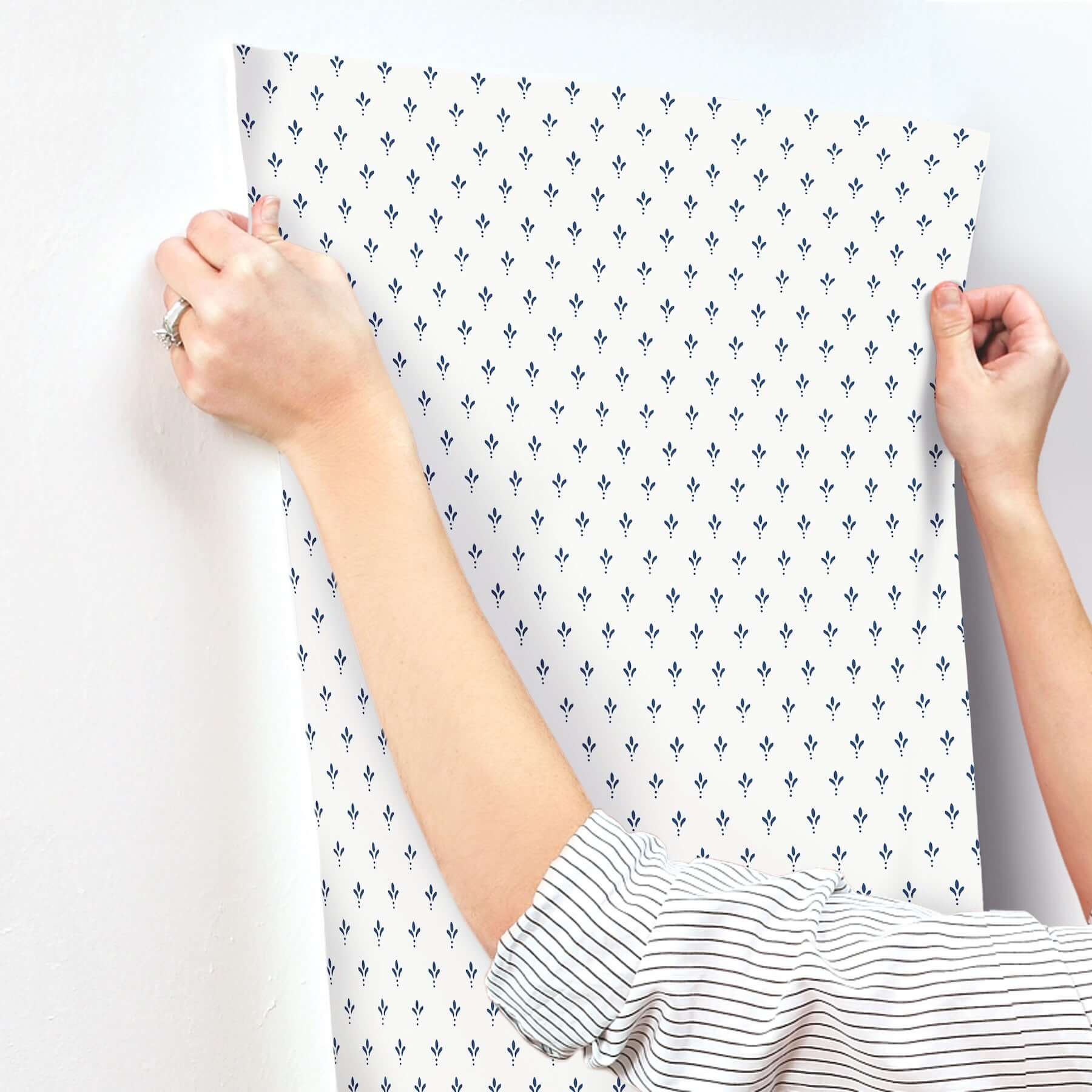 charm-blue-wallpaper-york-wallcoverings-mf4772 - York Wallcoverings Wallpaper